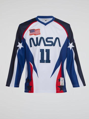 Headgear - NASA Hockey Jersey White