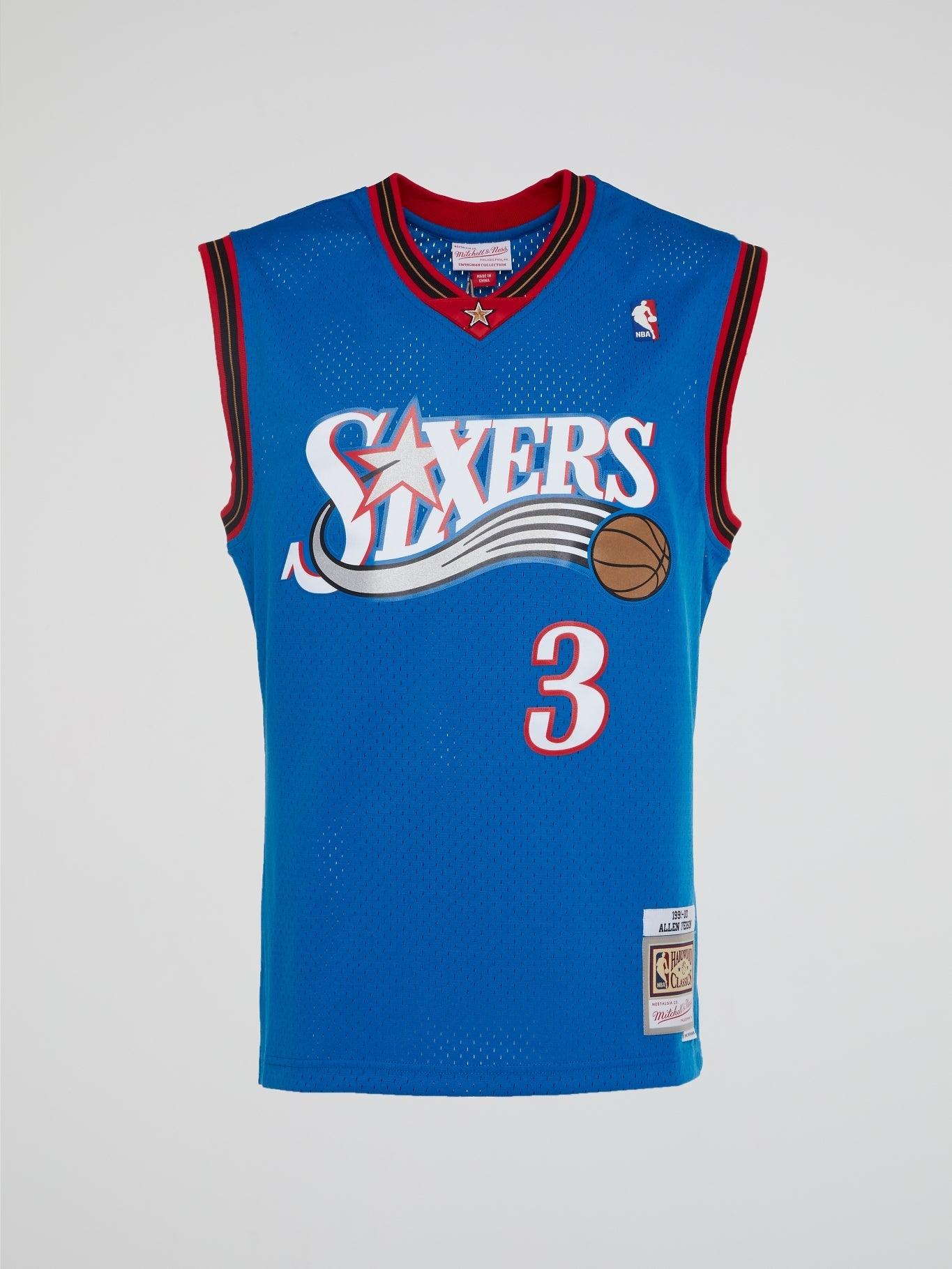 Mitchell & Ness NBA Swingman Alternate Jersey 76ers 00 Allen Iverson Royal  LG