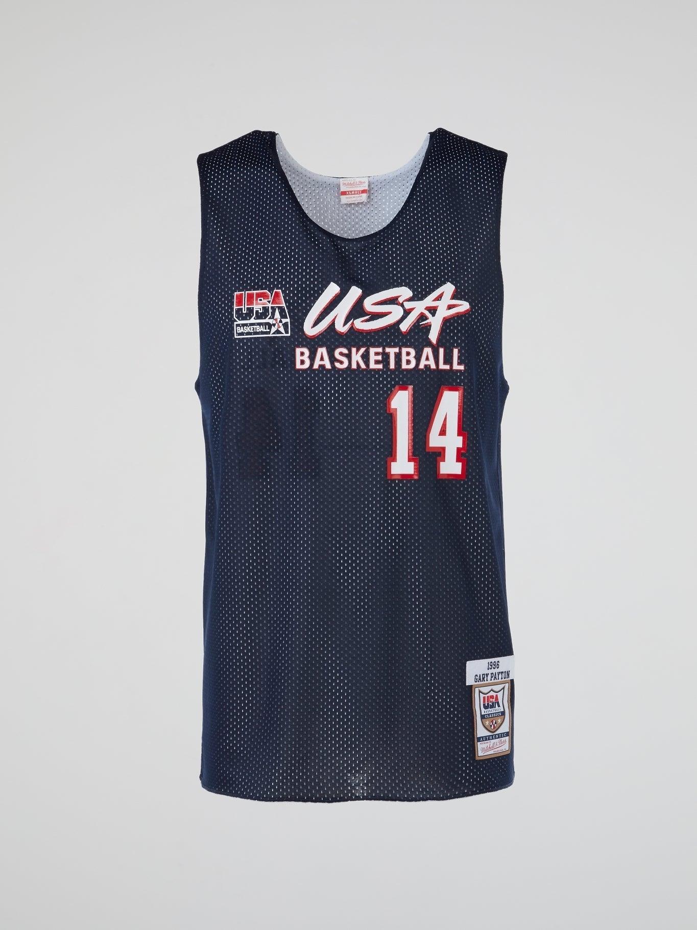 MITCHELL & NESS TEAM USA PENNY HARDAWAY AUTHENTIC PRACTICE JERSEY 