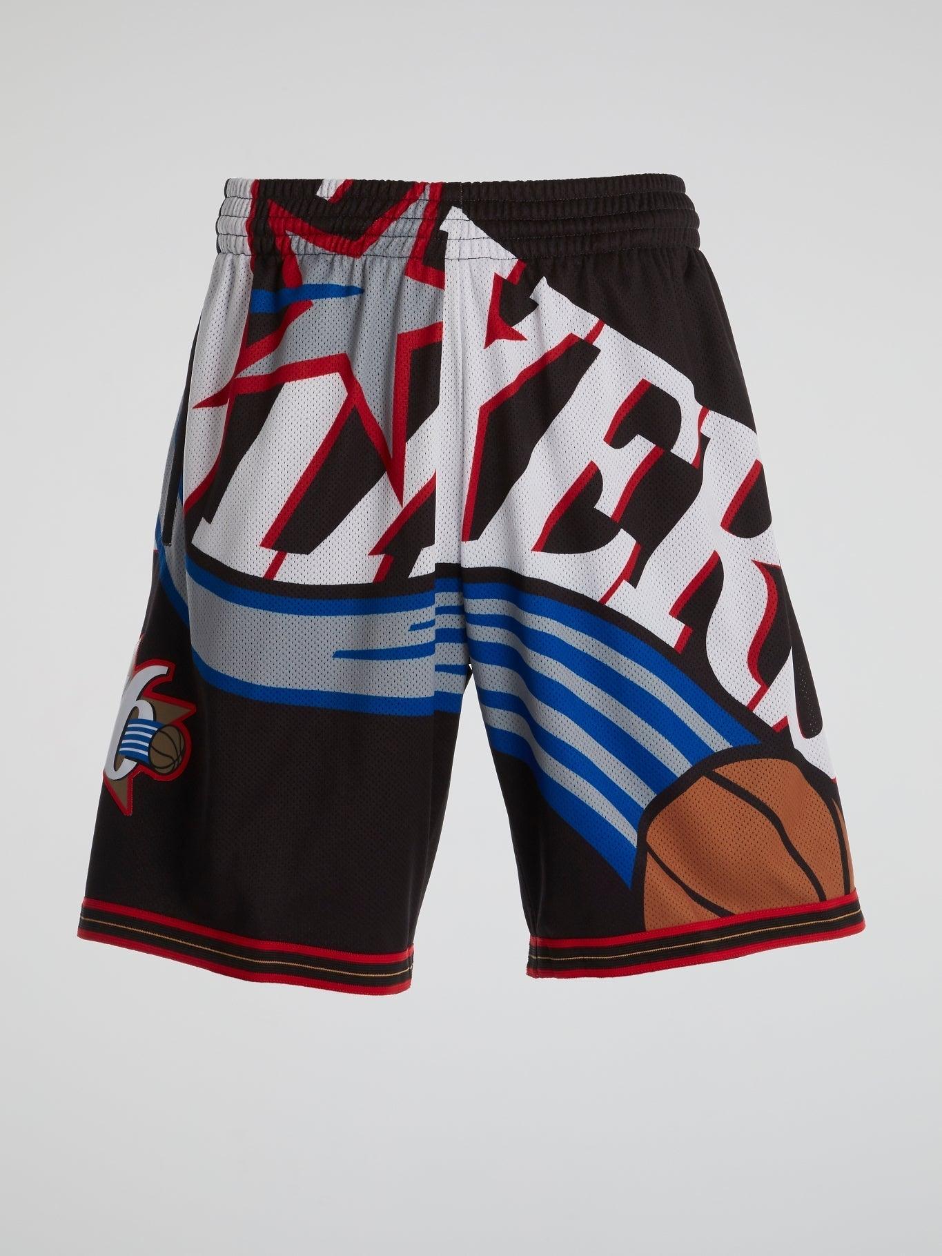 Sixers big face store shorts