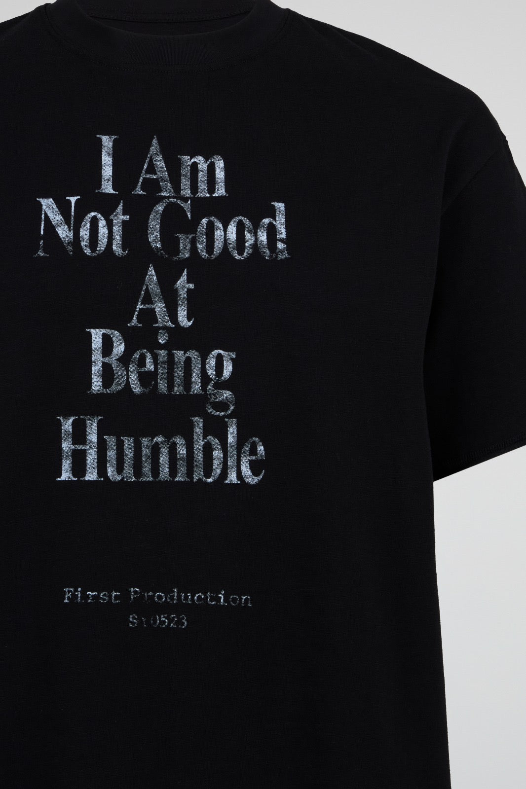 DUMIST - NOT GOOD AT BEING HUMBLE BLACK TEE