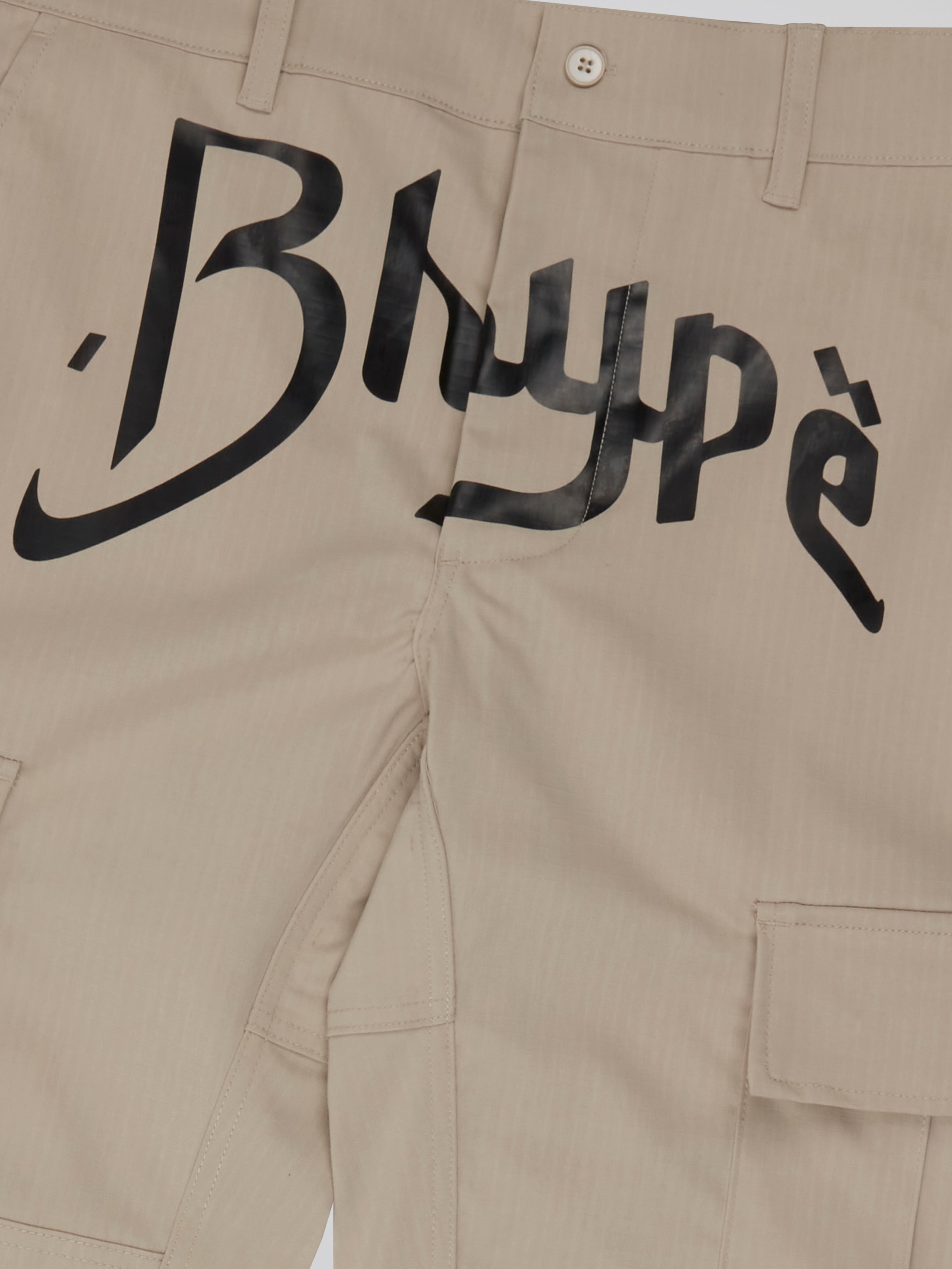 BHYPE SOCIETY BEIGE CARGO PANTS