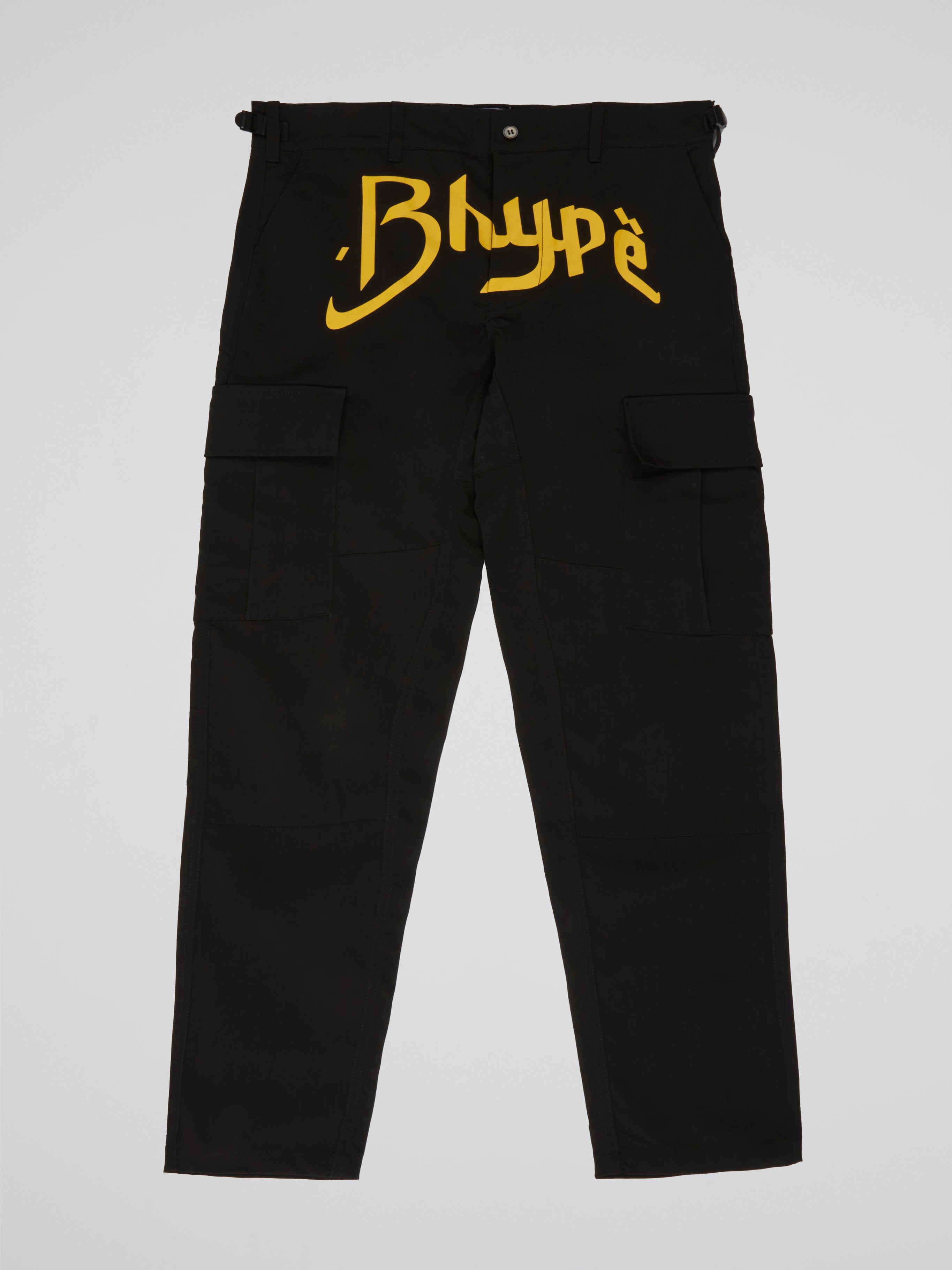 BHYPE SOCIETY BLACK CARGO PANTS