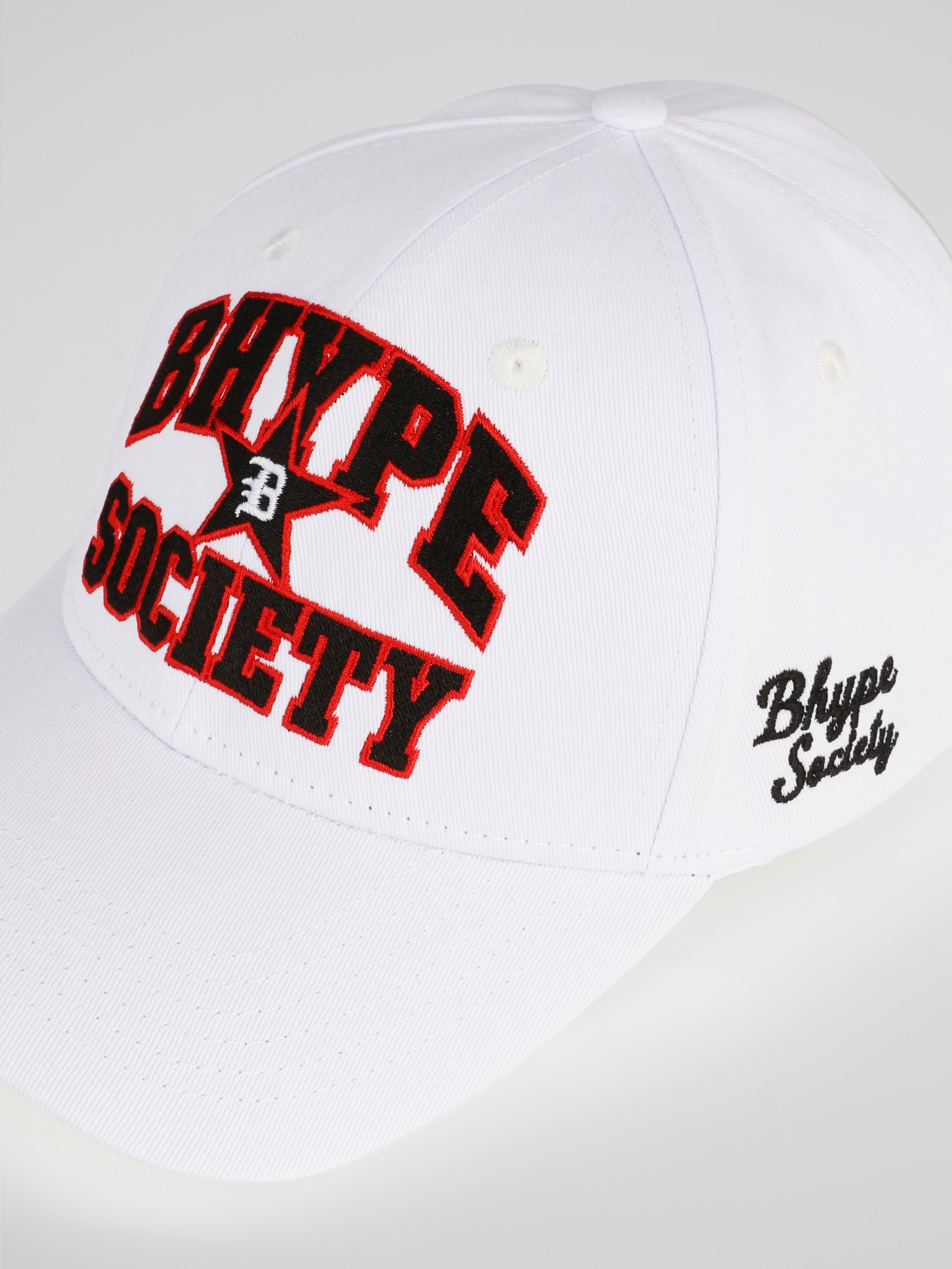 BHYPE SOCIETY WHITE HAT - COP STAR B LOGO