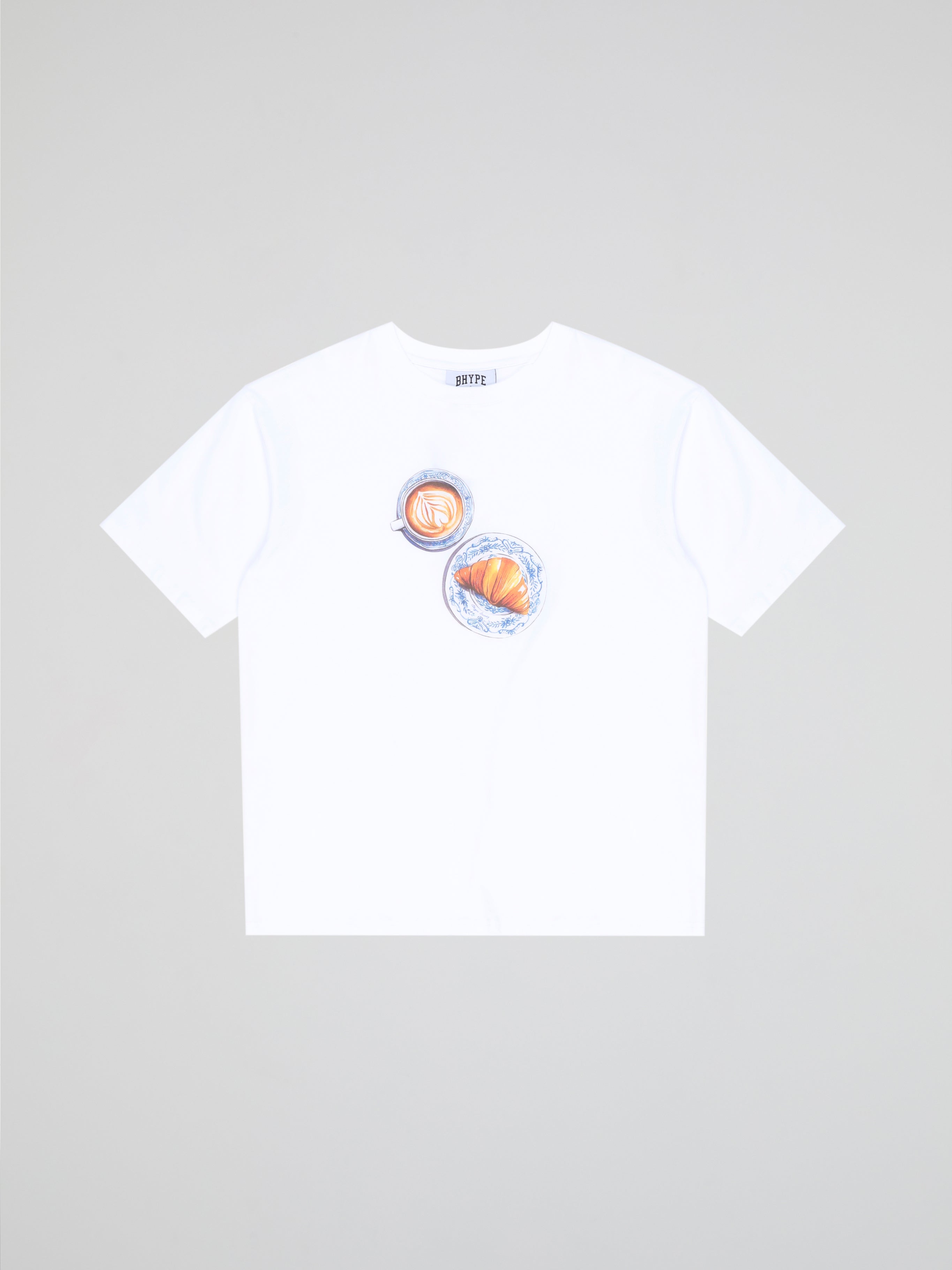 BHYPE SOCIETY - CROISSANT WHITE TSHIRT