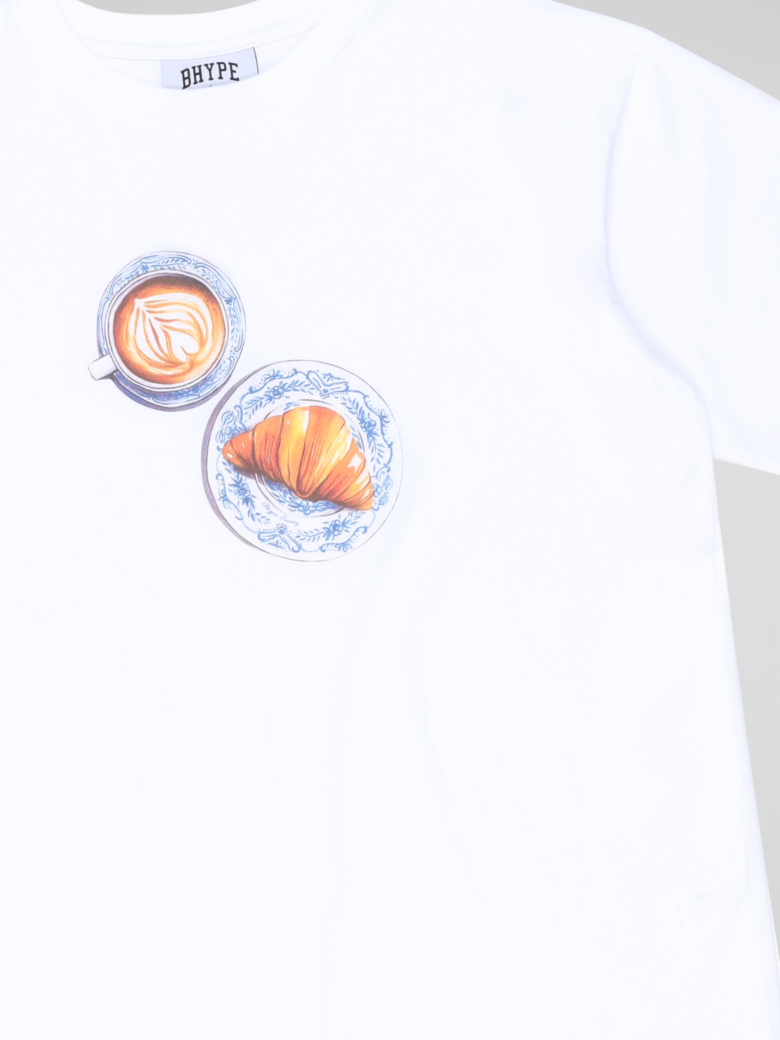 BHYPE SOCIETY - CROISSANT WHITE TSHIRT