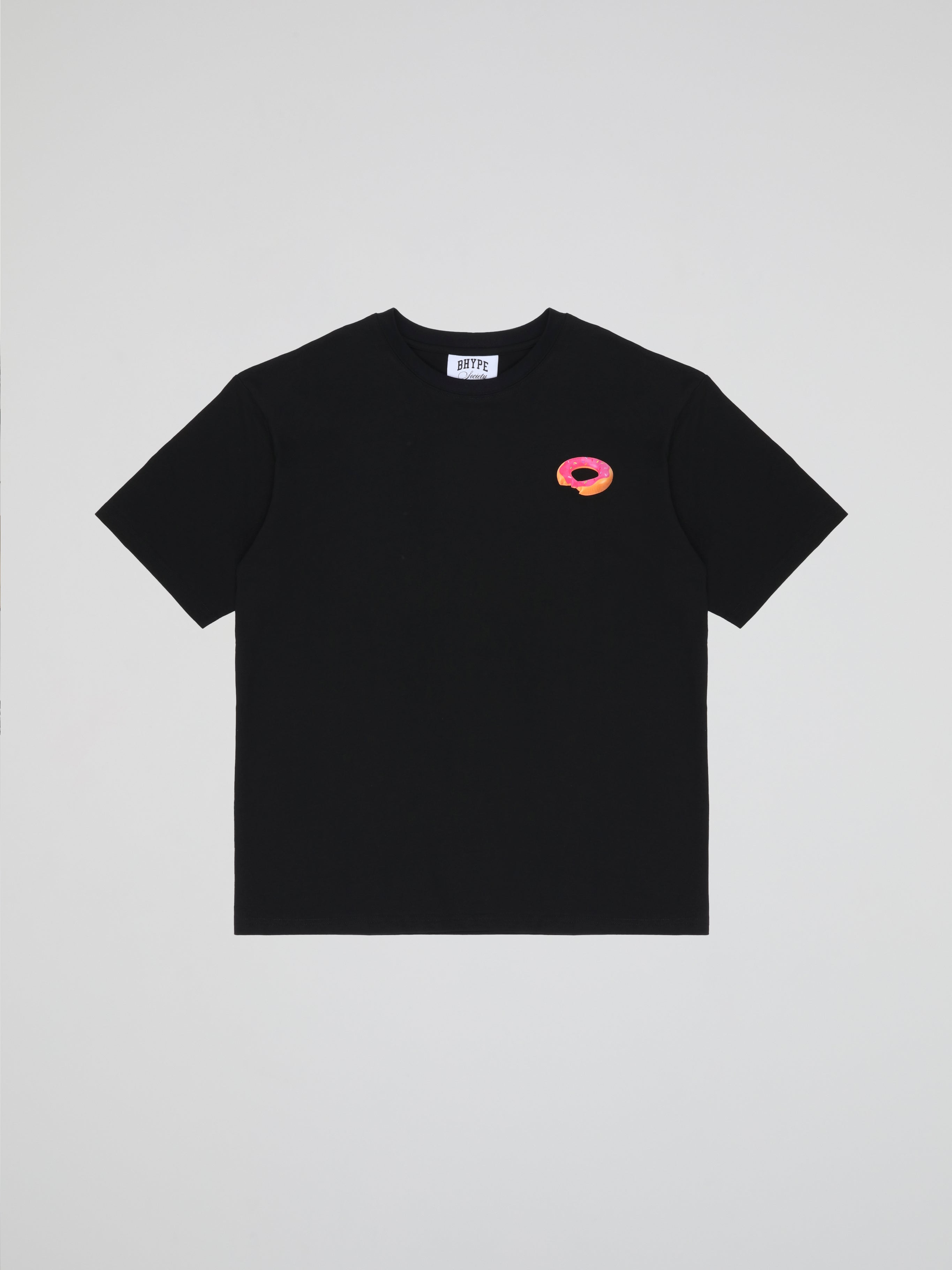 BHYPE SOCIETY BLACK TEE DONUT