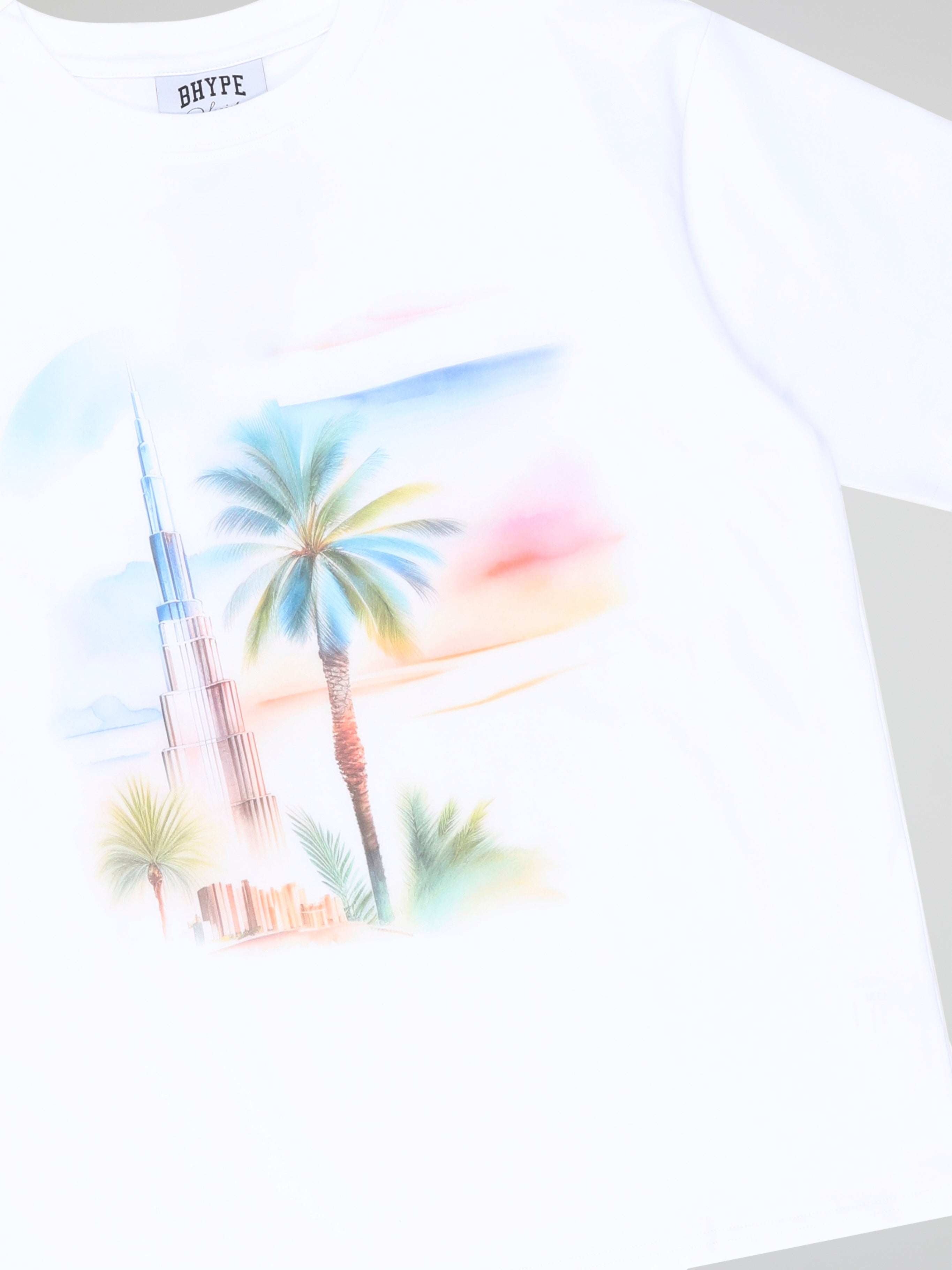 BHYPE SOCIETY - DUBAI PAINTING WHITE TSHIRT