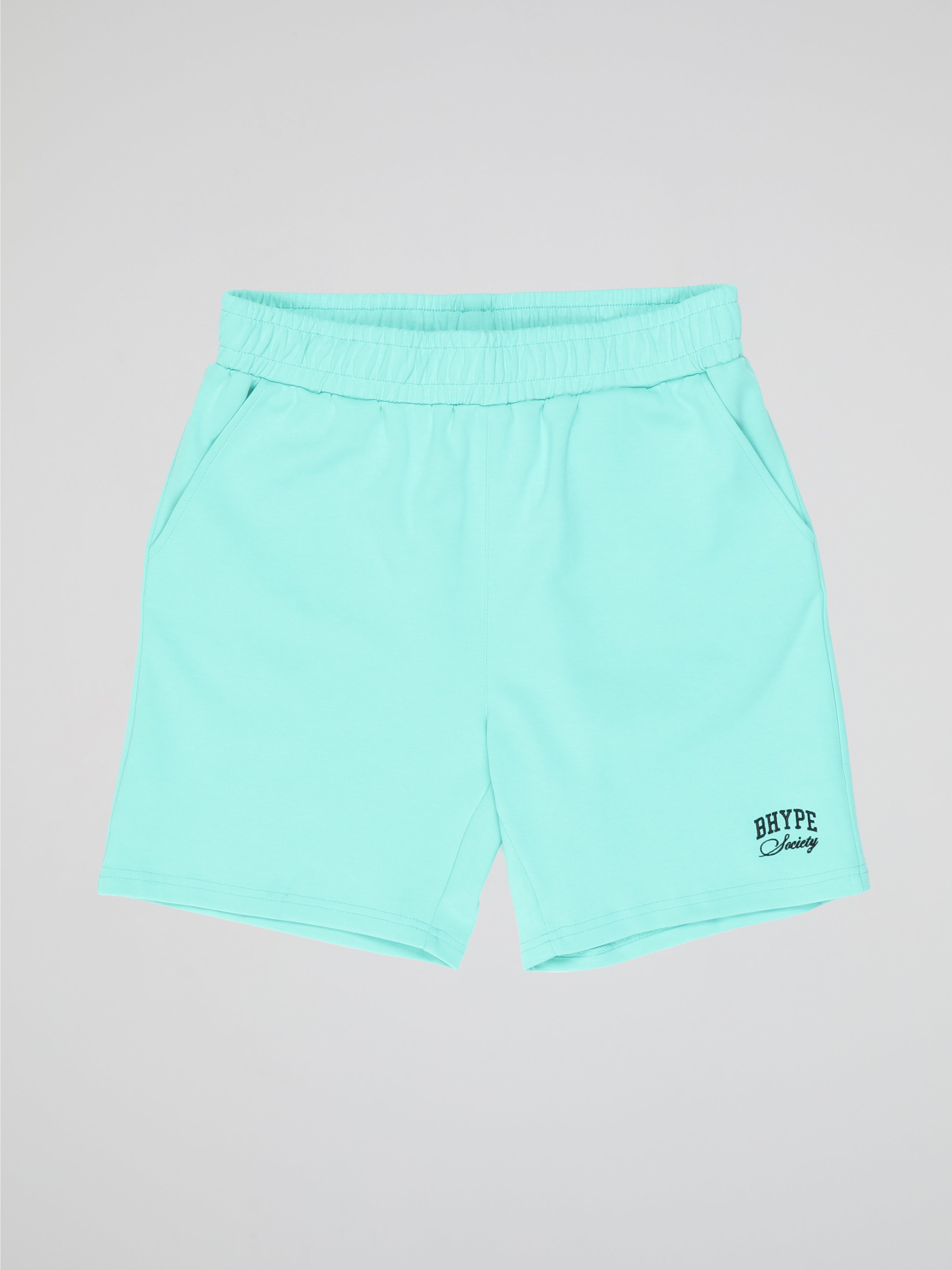 BHYPE SOCIETY TURQUOISE SHORTS