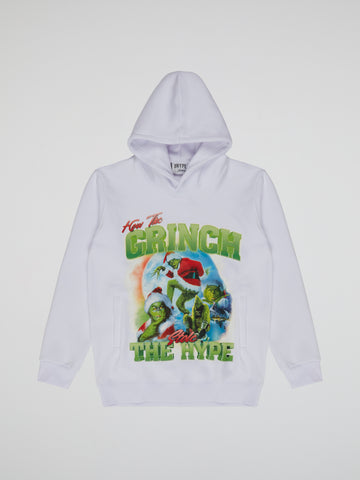 BHYPE SOCIETY x THE GRINCH WHITE HOODIE
