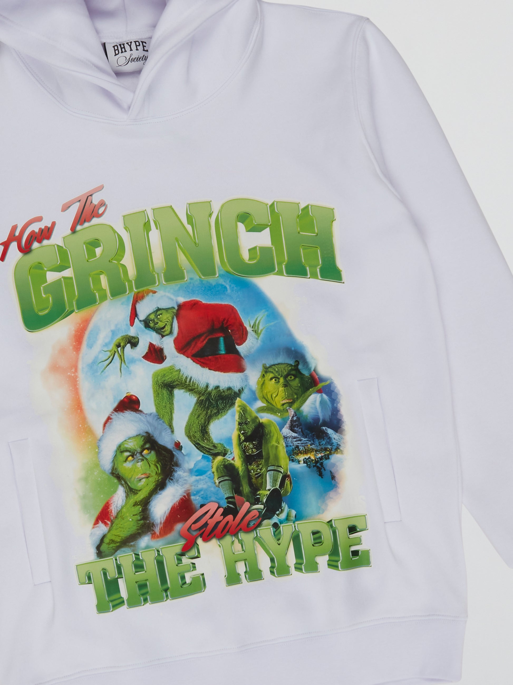 BHYPE SOCIETY x THE GRINCH WHITE HOODIE