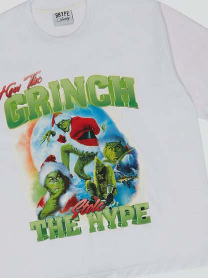 BHYPE SOCIETY x THE GRINCH WHITE TSHIRT