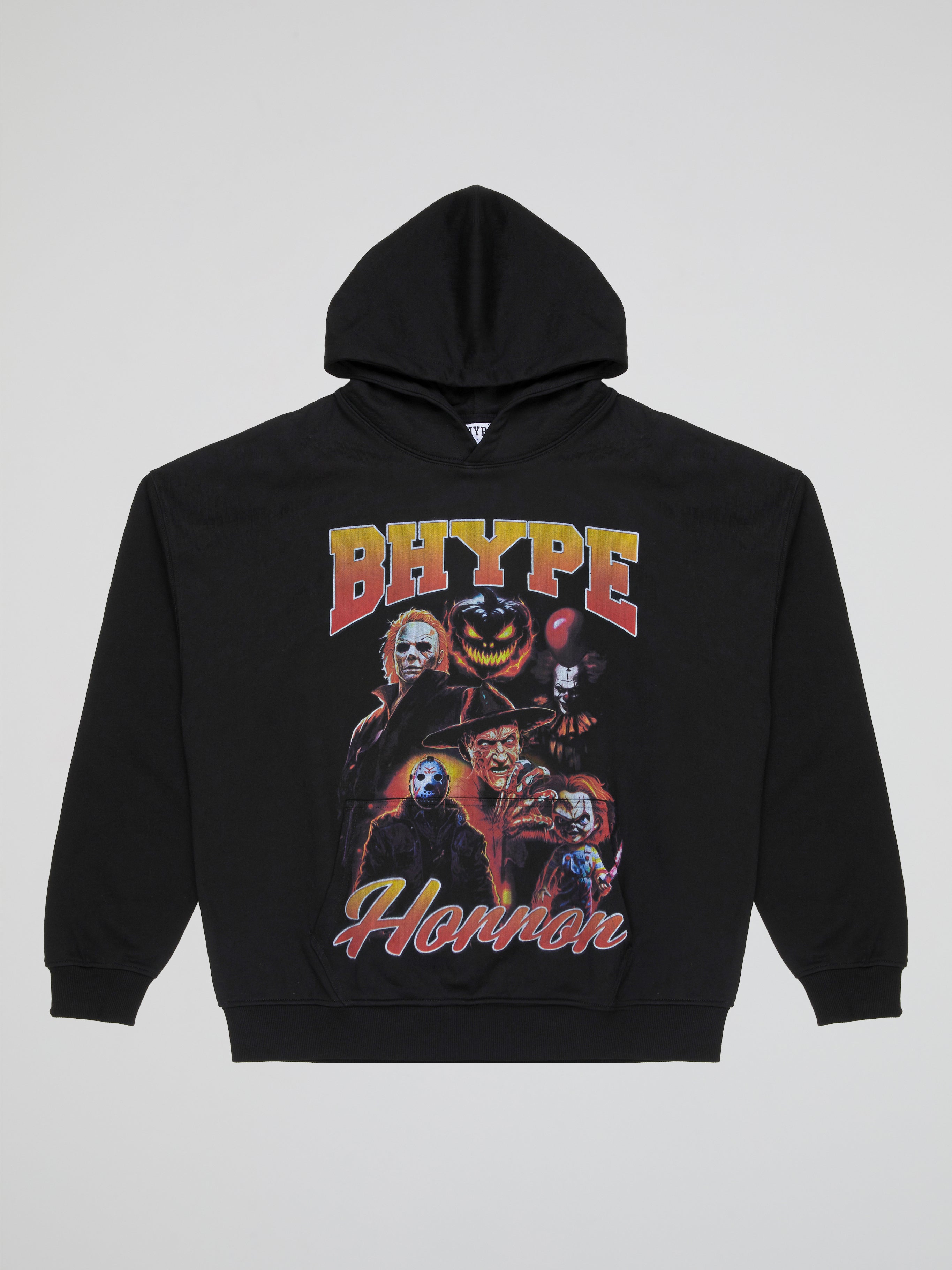 BHYPE SOCIETY BLACK HOODIE HORROR CLUB