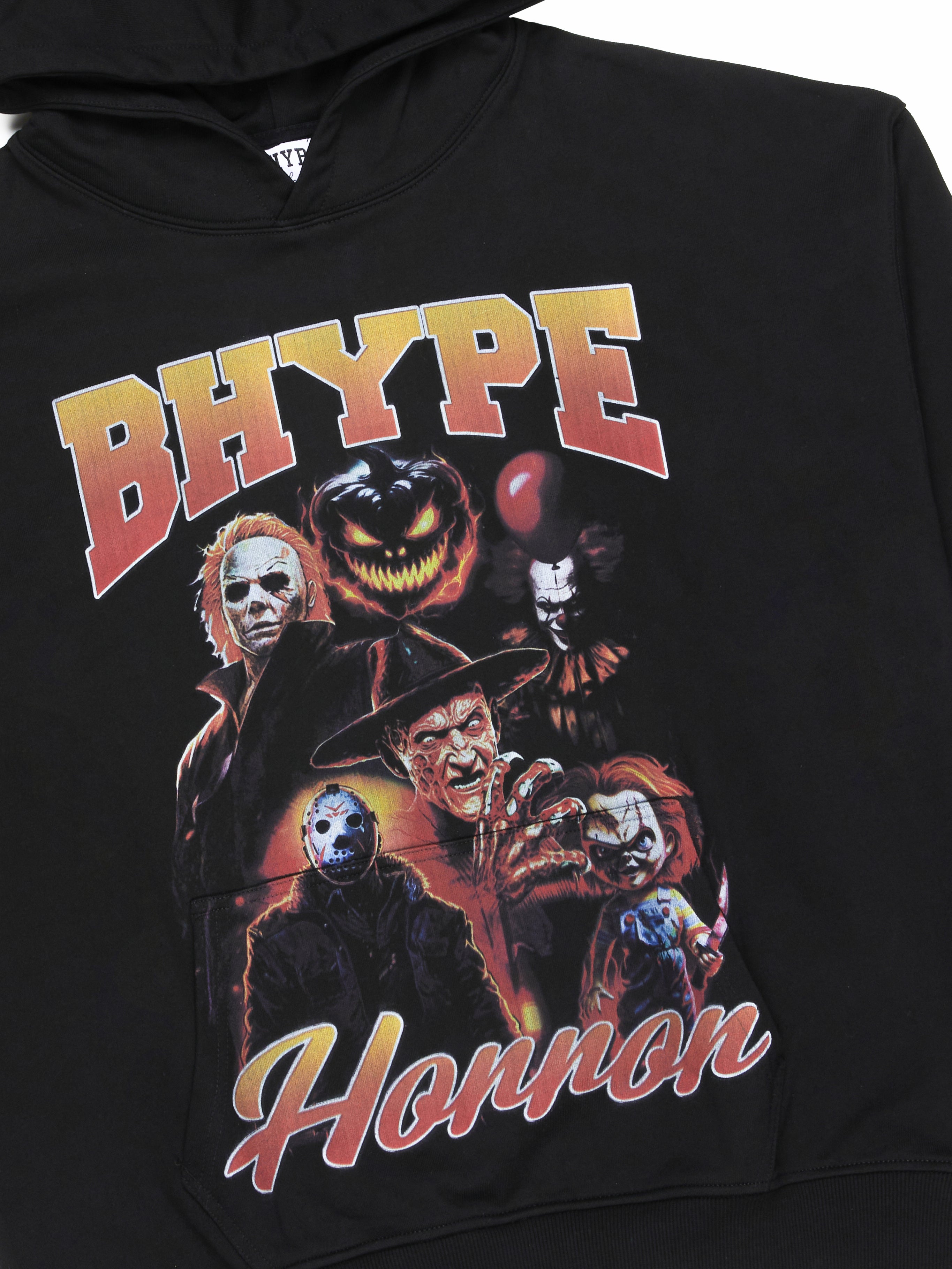 BHYPE SOCIETY BLACK HOODIE HORROR CLUB