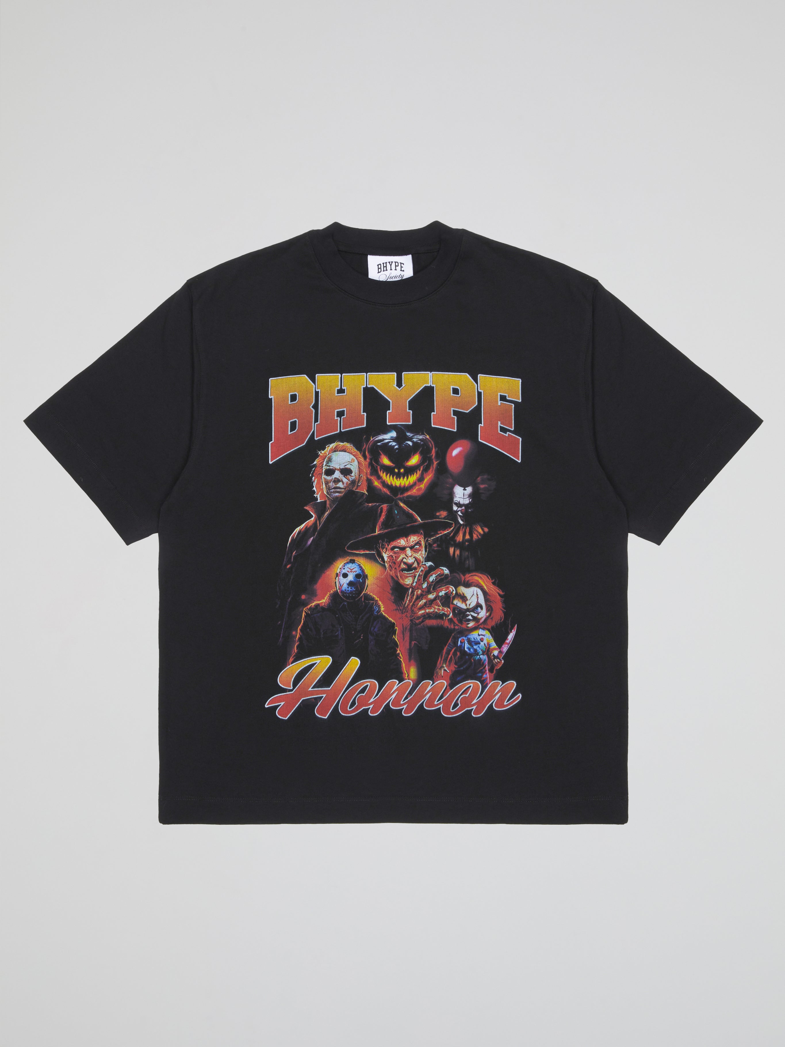 BHYPE SOCIETY BLACK TSHIRT HORROR CLUB