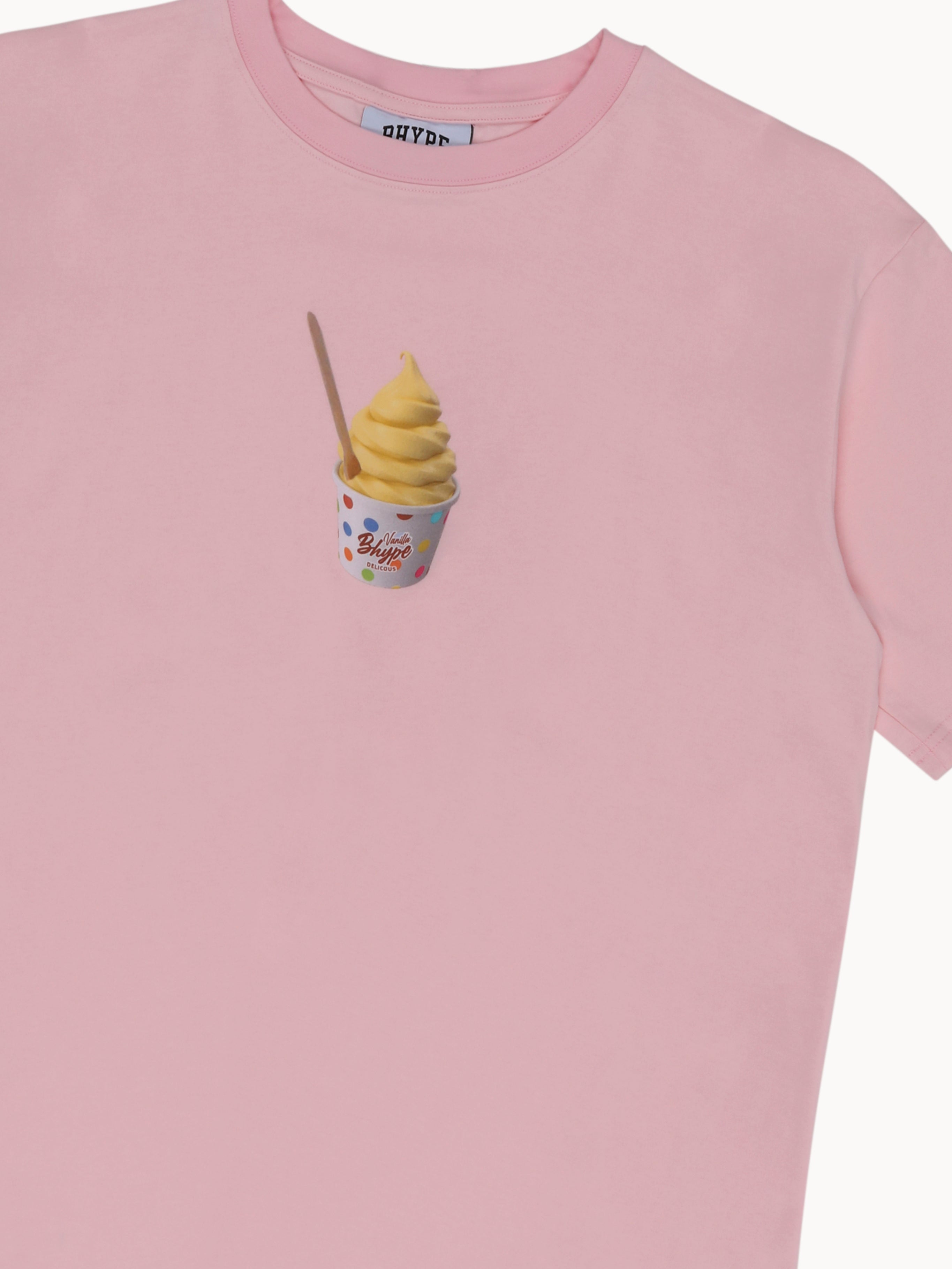 BHYPE SOCIETY PINK TEE ICE CREAM POT