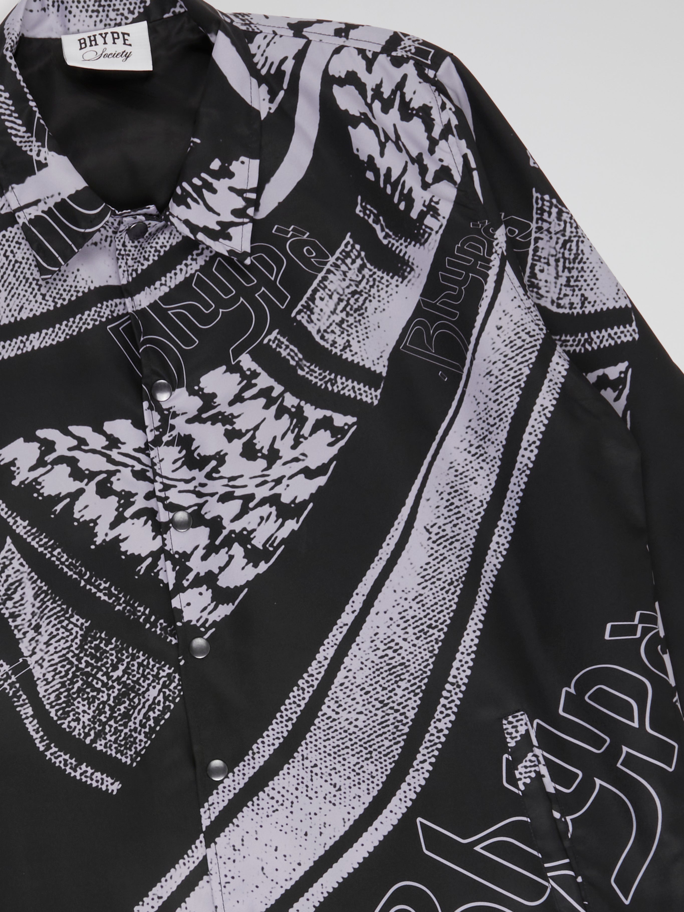 BHYPE SOCIETY BLACK & WHITE JACKET - KEFFIYEH COLLECTION