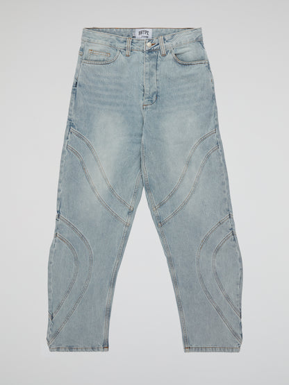 BHYPE SOCIETY LIGHT BLUE DENIM PANTS