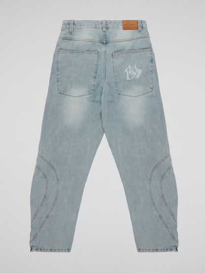 BHYPE SOCIETY LIGHT BLUE DENIM PANTS