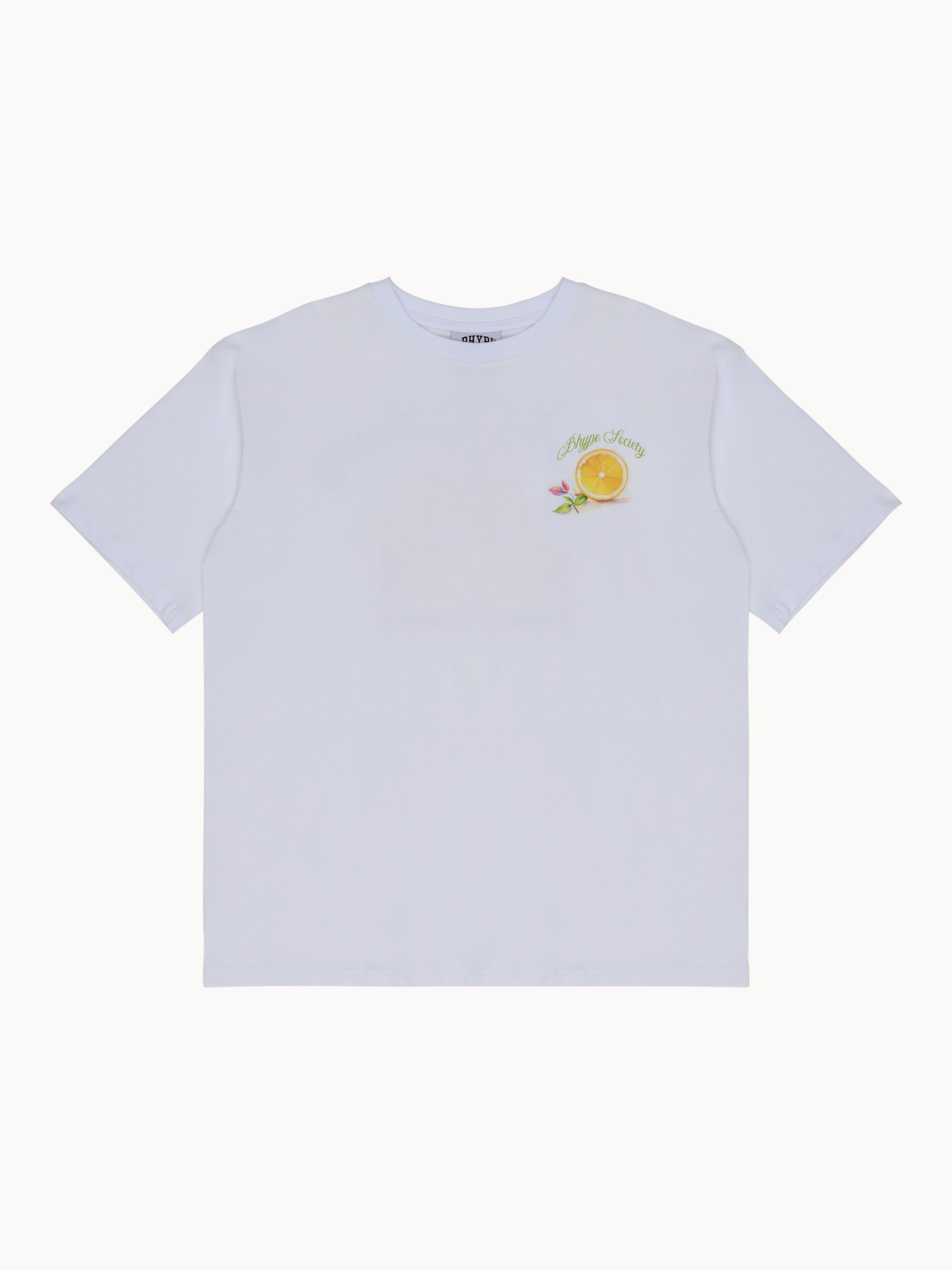 BHYPE SOCIETY WHITE TEE LEMON TEA