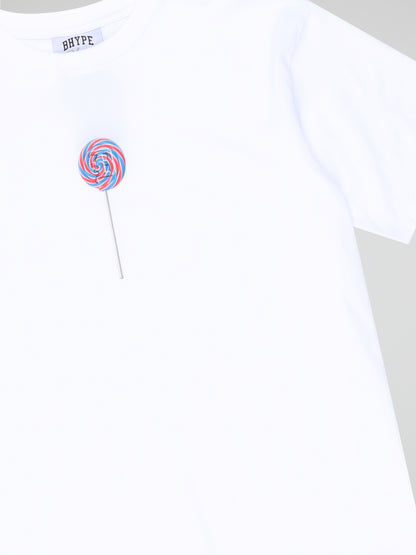 BHYPE SOCIETY - LOLLIPOP WHITE TSHIRT