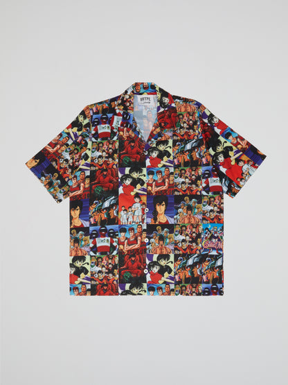 BHYPE SOCIETY MULTICOLOR MANGA EDITION SHIRT