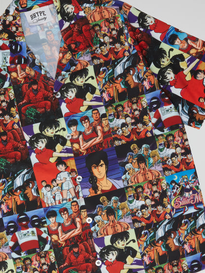 BHYPE SOCIETY MULTICOLOR MANGA EDITION SHIRT