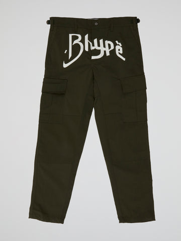 BHYPE SOCIETY GREE MILITARY CARGO PANTS