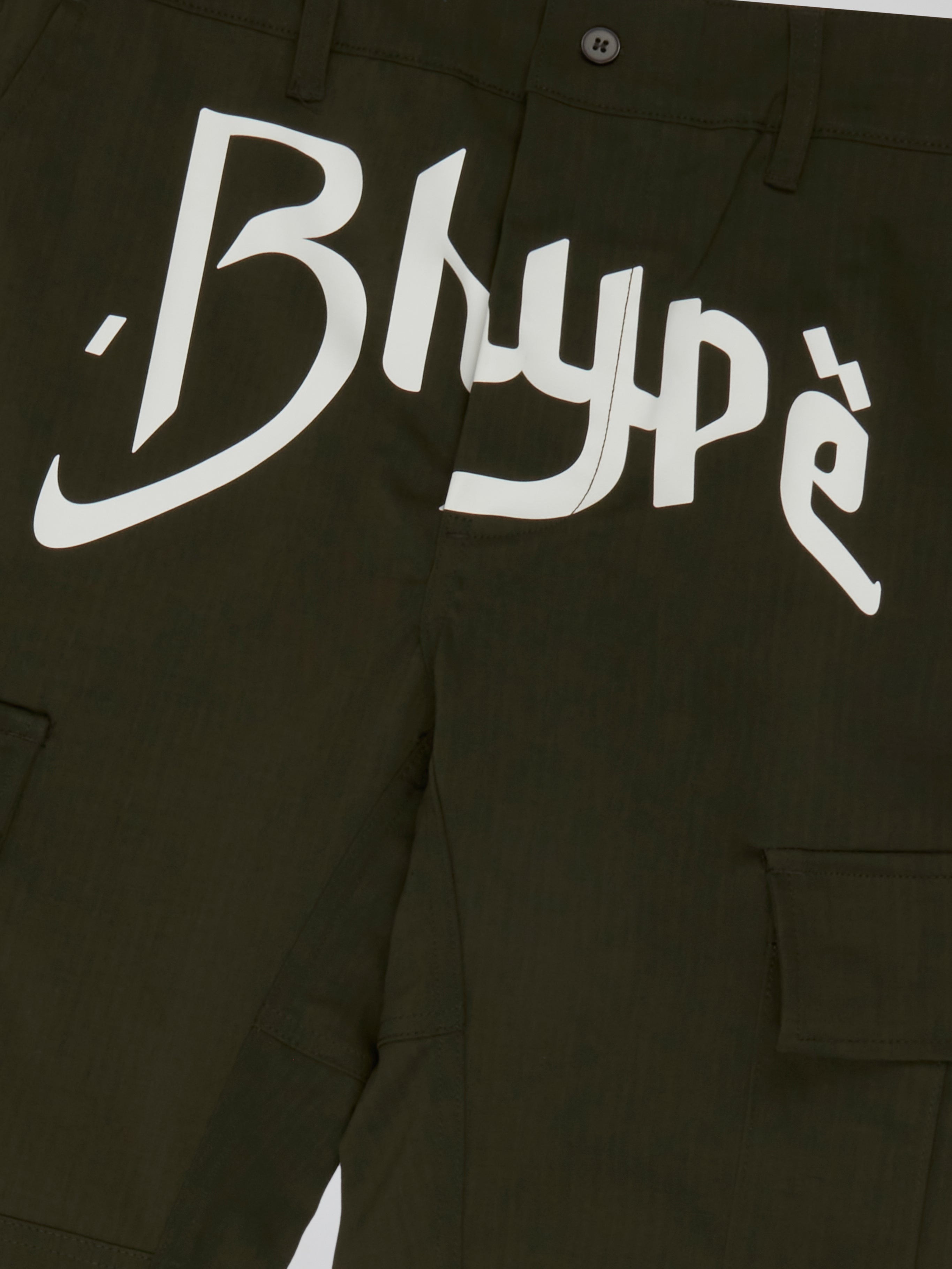 BHYPE SOCIETY GREEN MILITARY CARGO PANTS