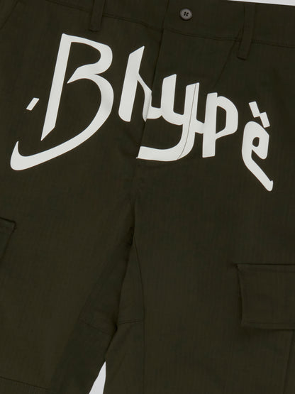 BHYPE SOCIETY GREEN MILITARY CARGO PANTS