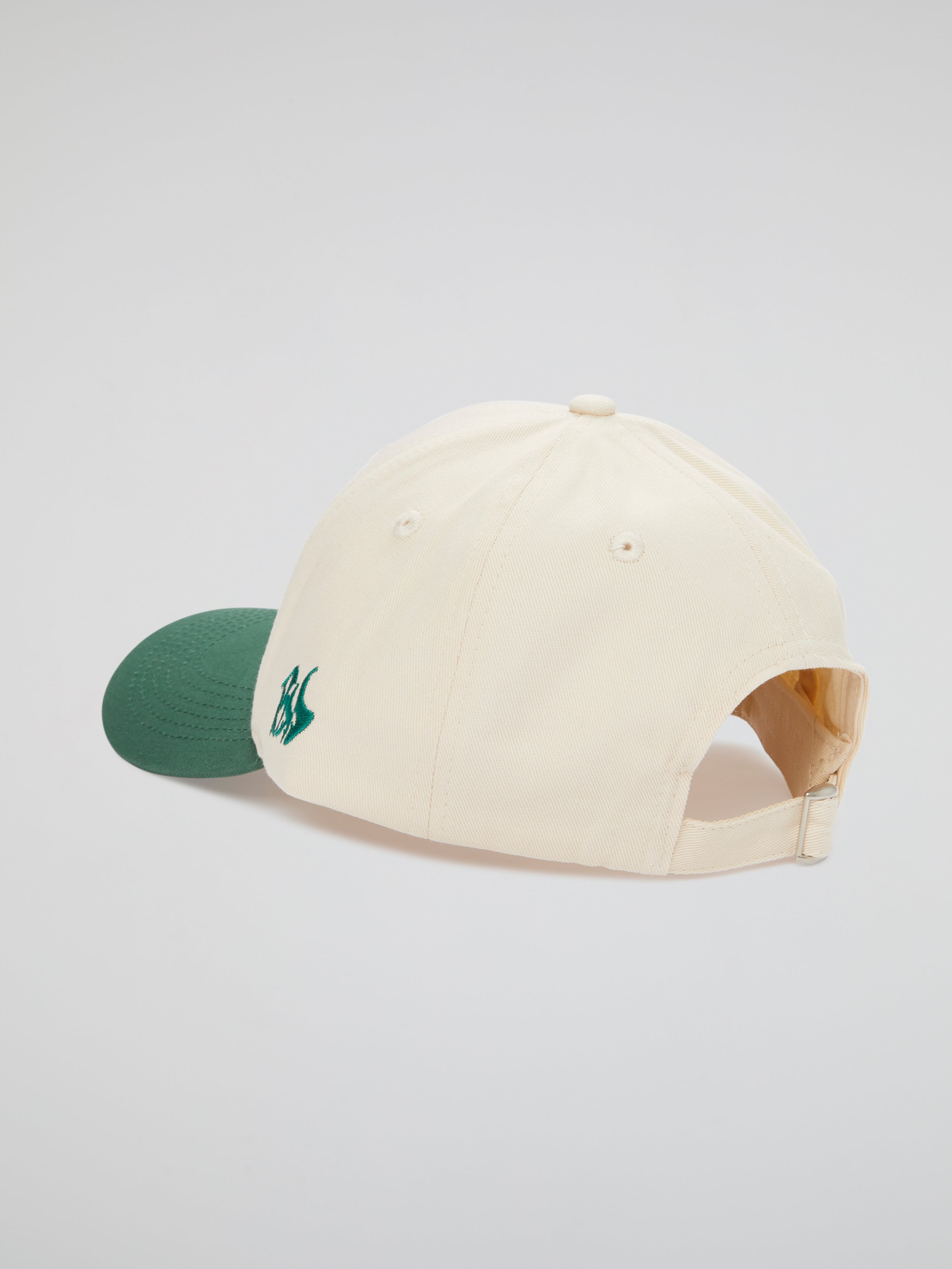 BHS BEIGE HAT & GREEN VISOR #2