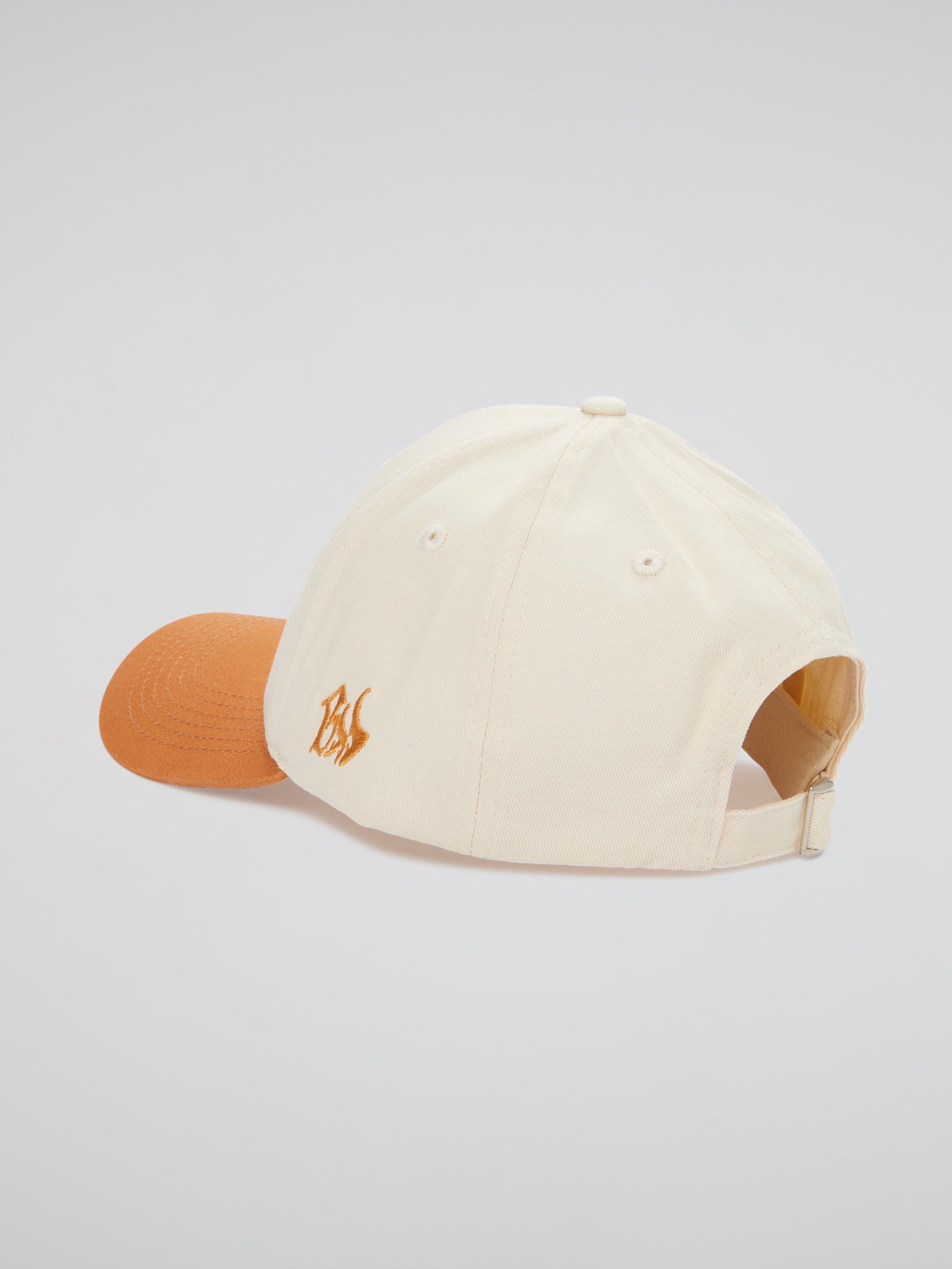 BHS BEIGE HAT & BURNT ORANGE VISOR #1