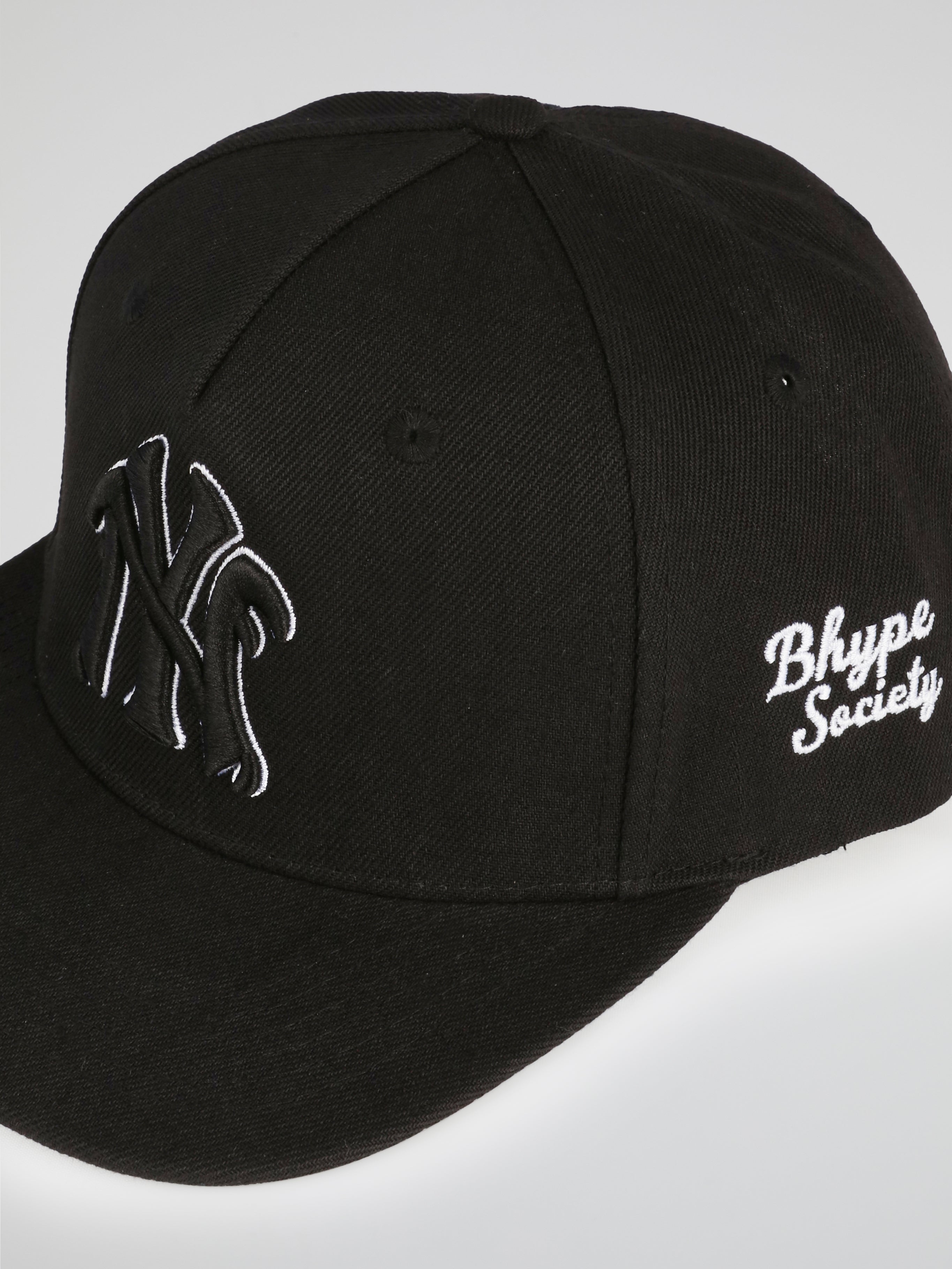 BHYPE SOCIETY BLACK HAT - NY LOGO