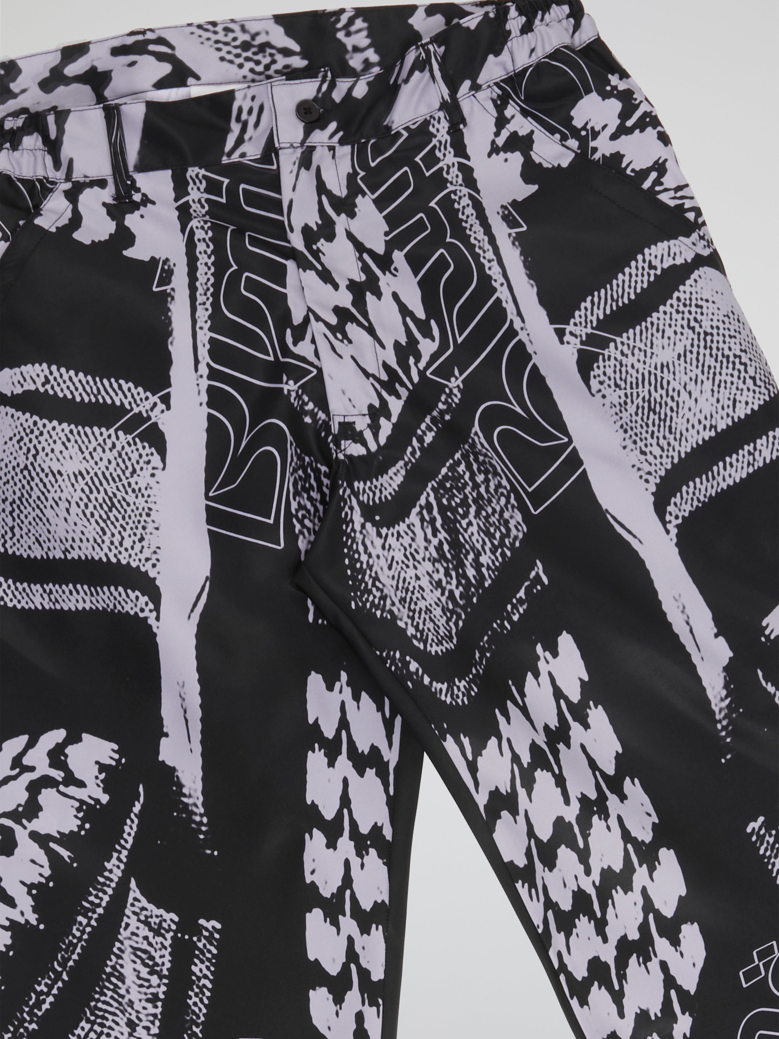 BHYPE SOCIETY BLACK & WHITE PANTS - KEFFIYEH COLLECTION