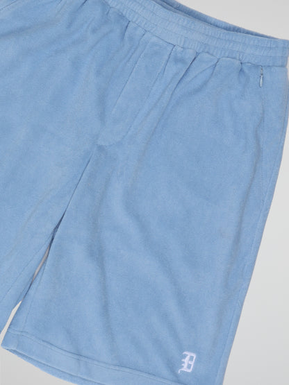 BHYPE SOCIETY BLUE SOFT TOWELLING SHORT