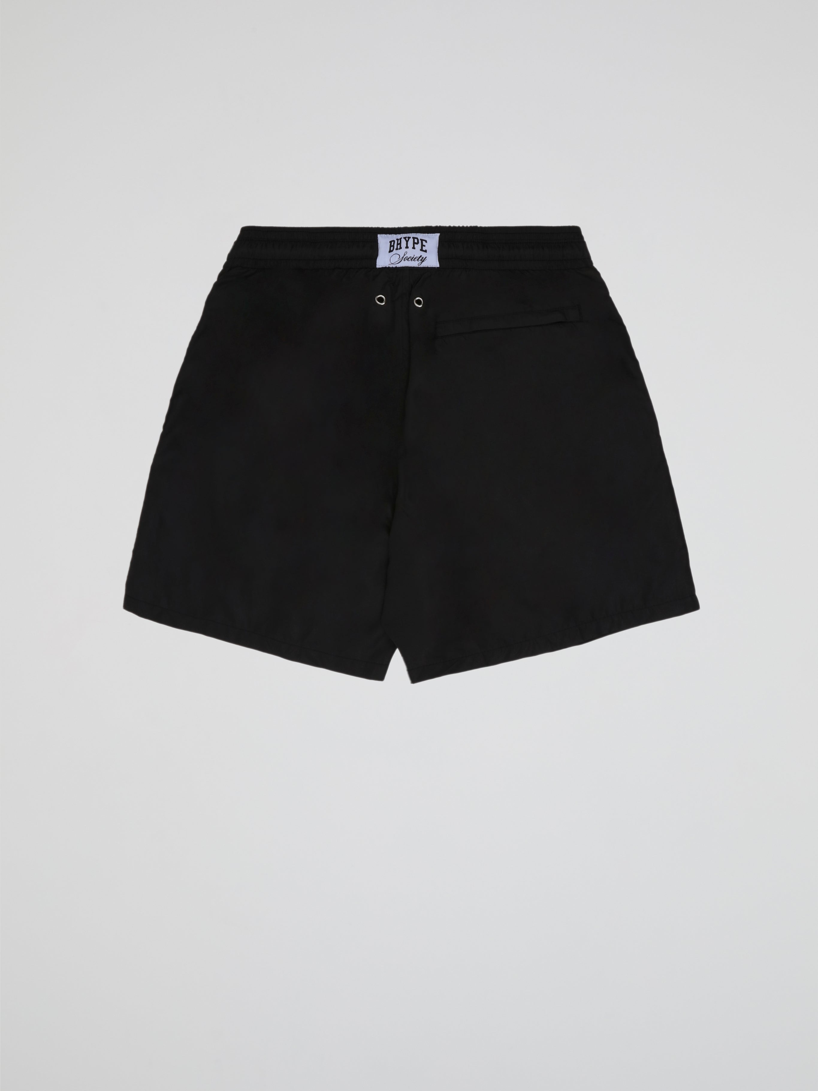 BHYPE SOCIETY BLACK SWIM SHORT