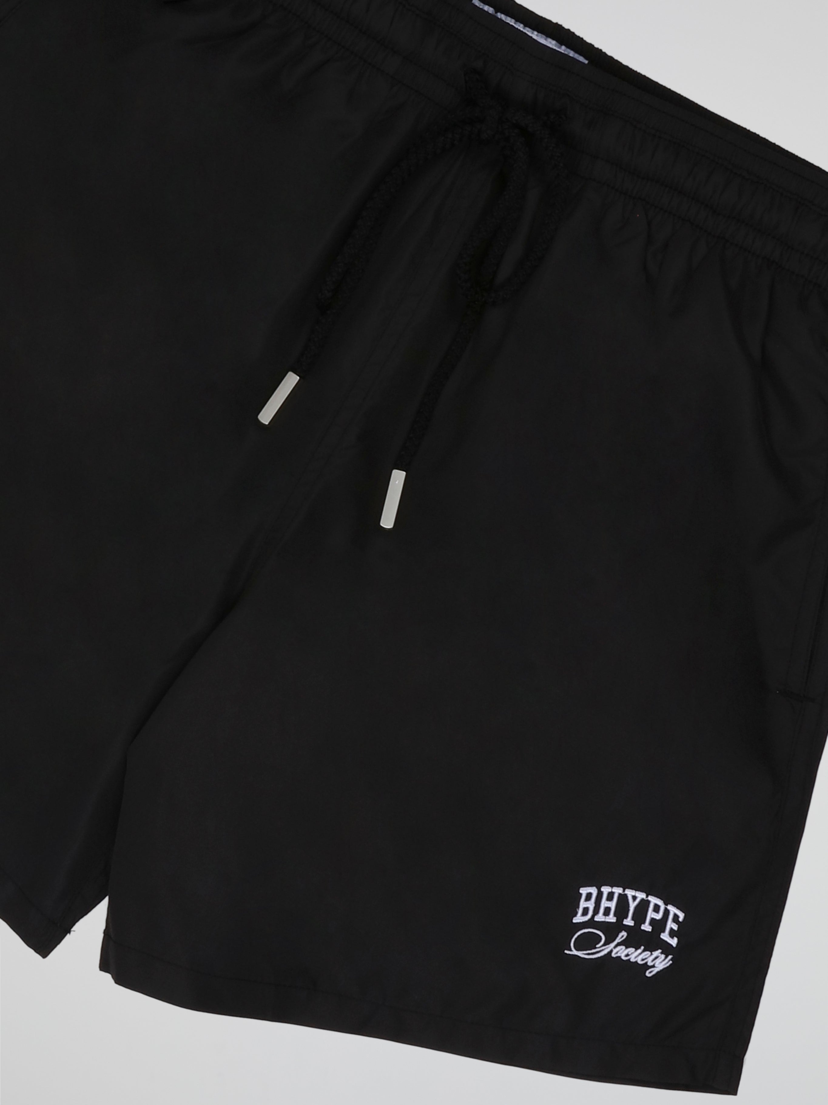 BHYPE SOCIETY BLACK SWIM SHORT