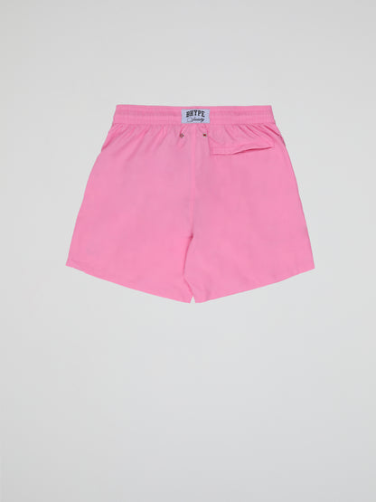 BHYPE SOCIETY PINK SWIM SHORT