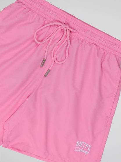 BHYPE SOCIETY PINK SWIM SHORT