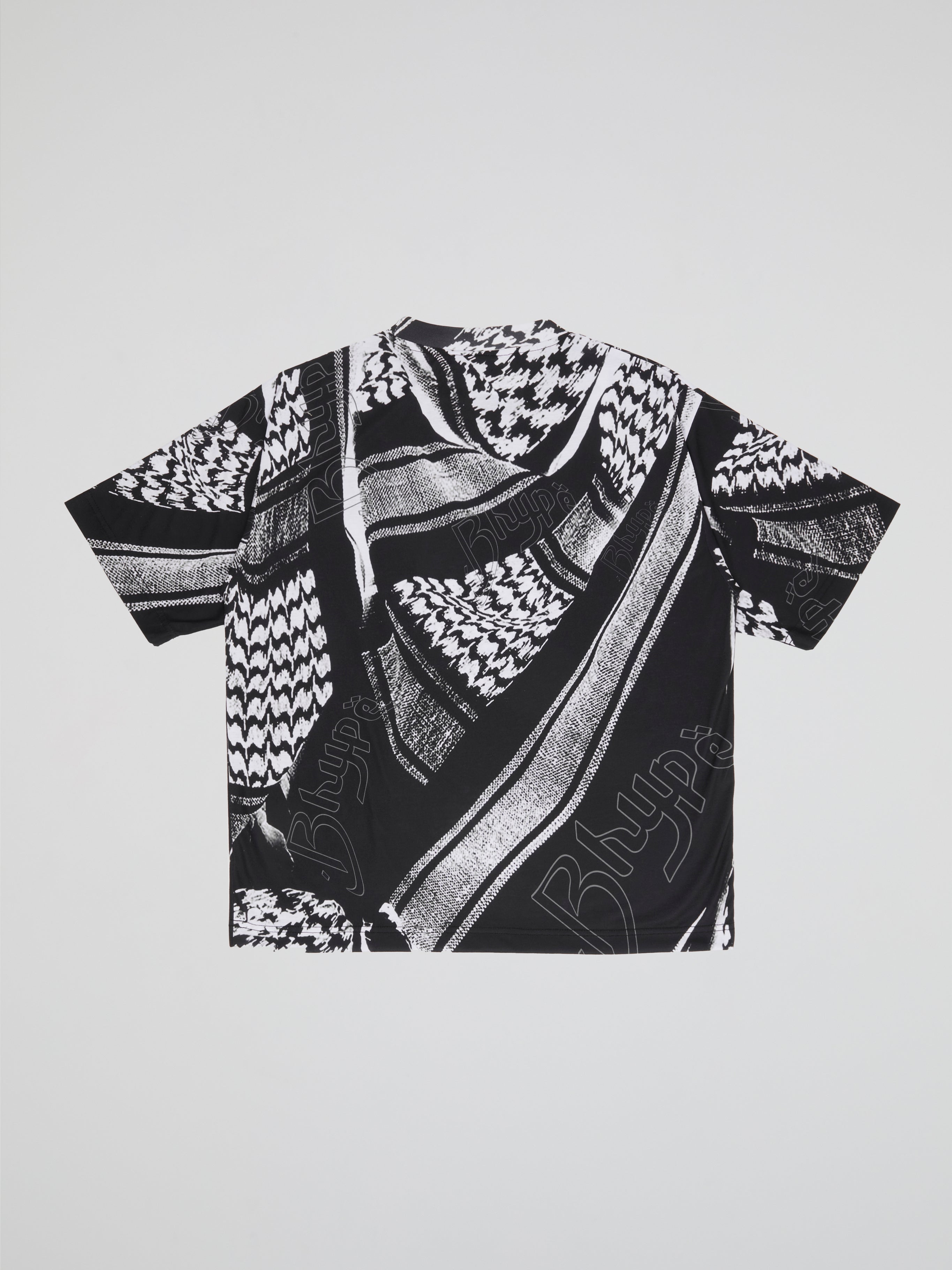 BHYPE SOCIETY BLACK & WHITE TSHIRT - KEFFIYEH COLLECTION