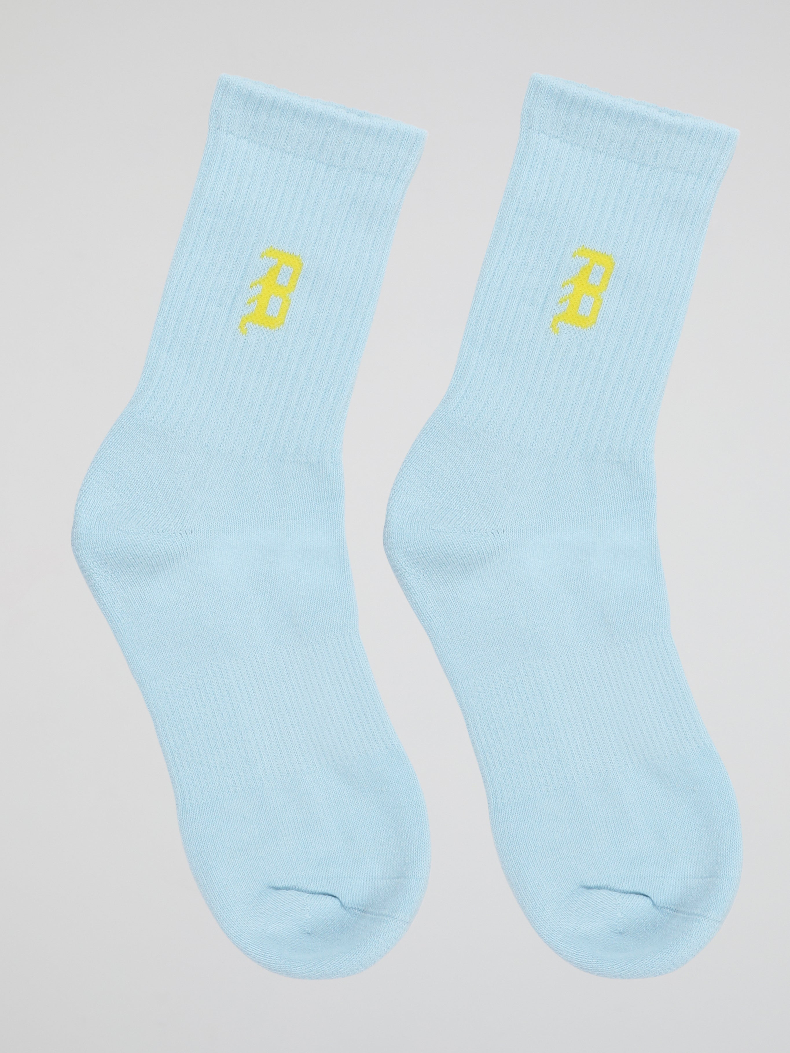 BHYPE SOCIETY - VARSITY LIGHT BLUE SOCKS