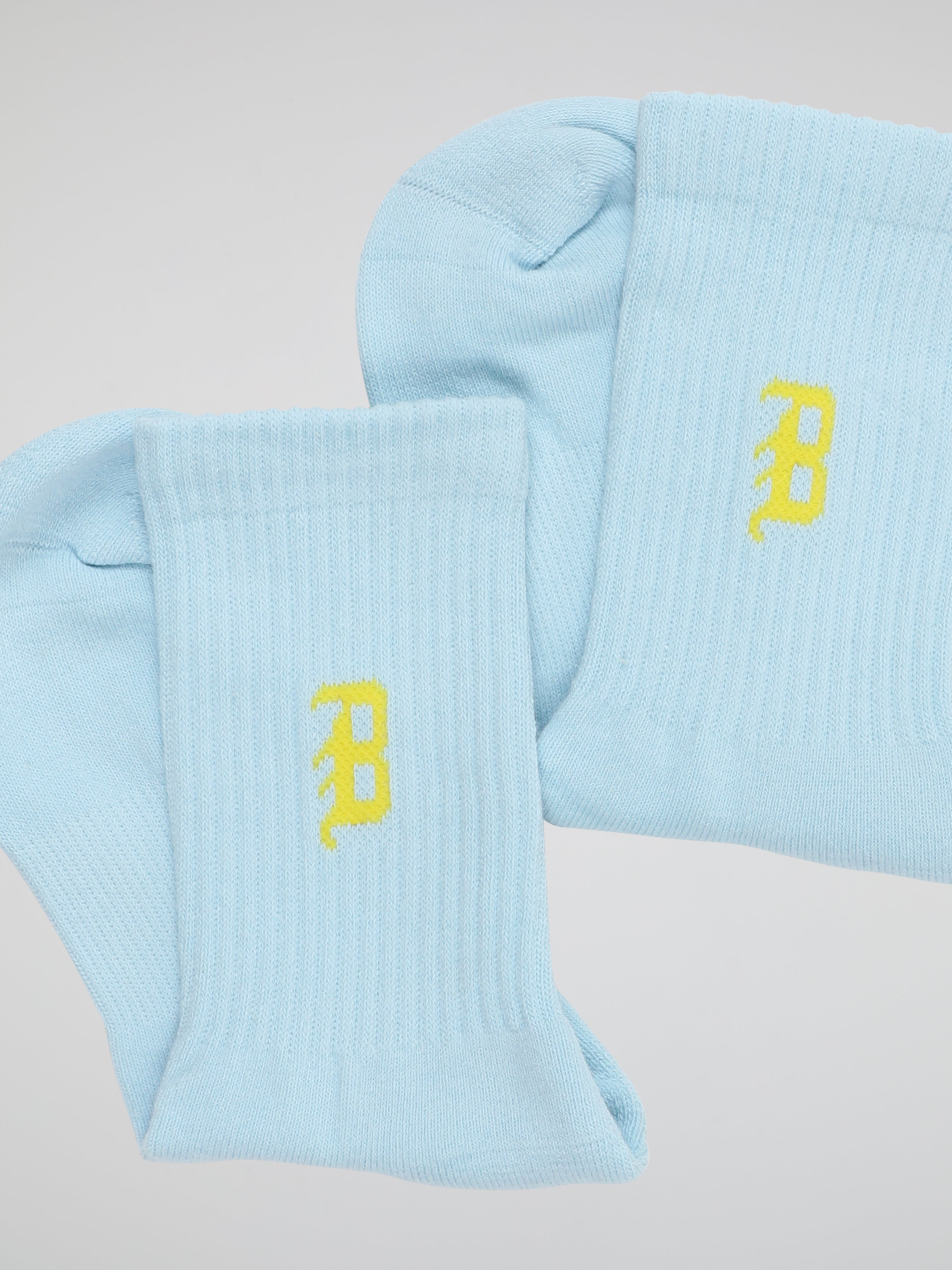 BHYPE SOCIETY - VARSITY LIGHT BLUE SOCKS