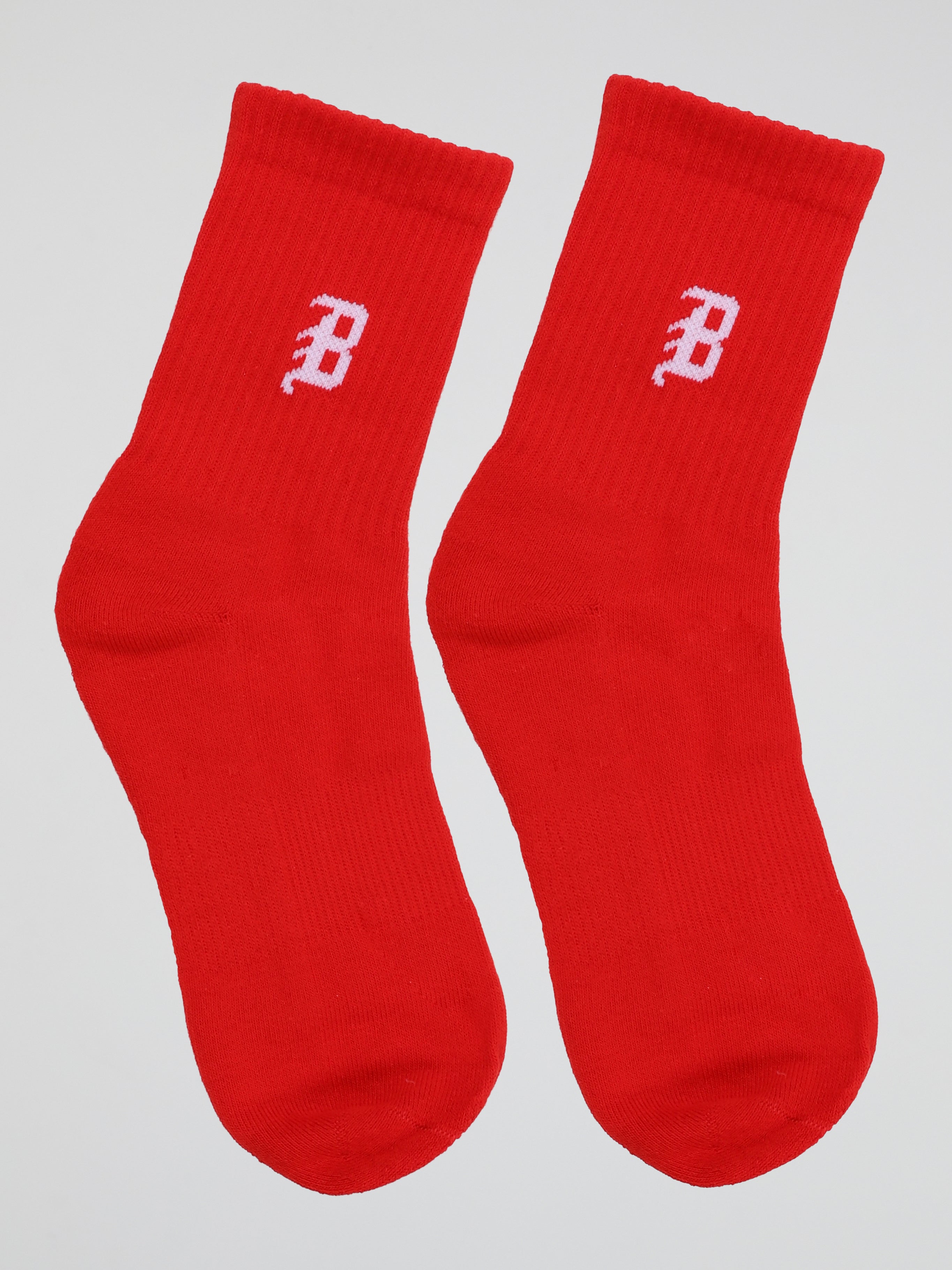 BHYPE SOCIETY - VARSITY RED SOCKS