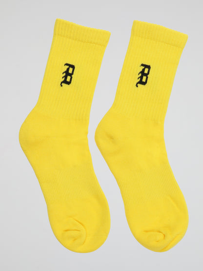 BHYPE SOCIETY - VARSITY YELLOW SOCKS