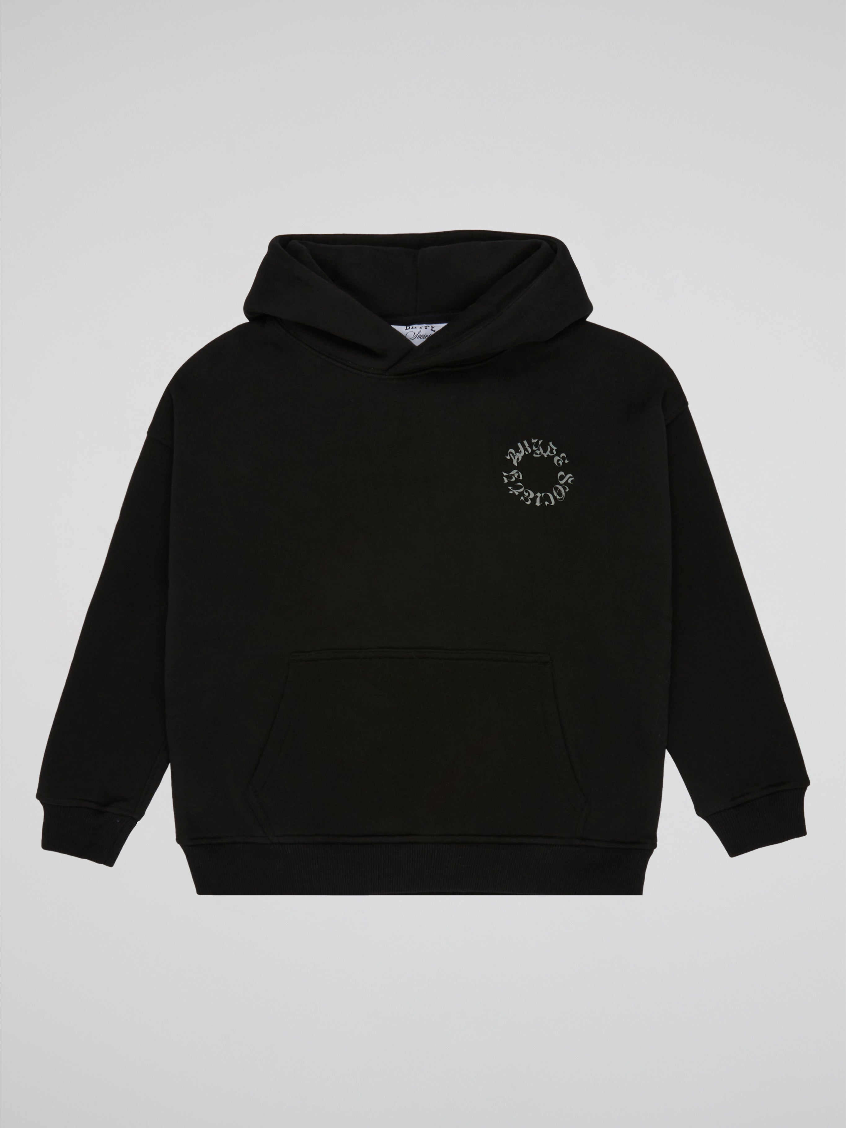 BHYPE SOCIETY CIRCLE LOGO BLACK HOODIE - KIDS