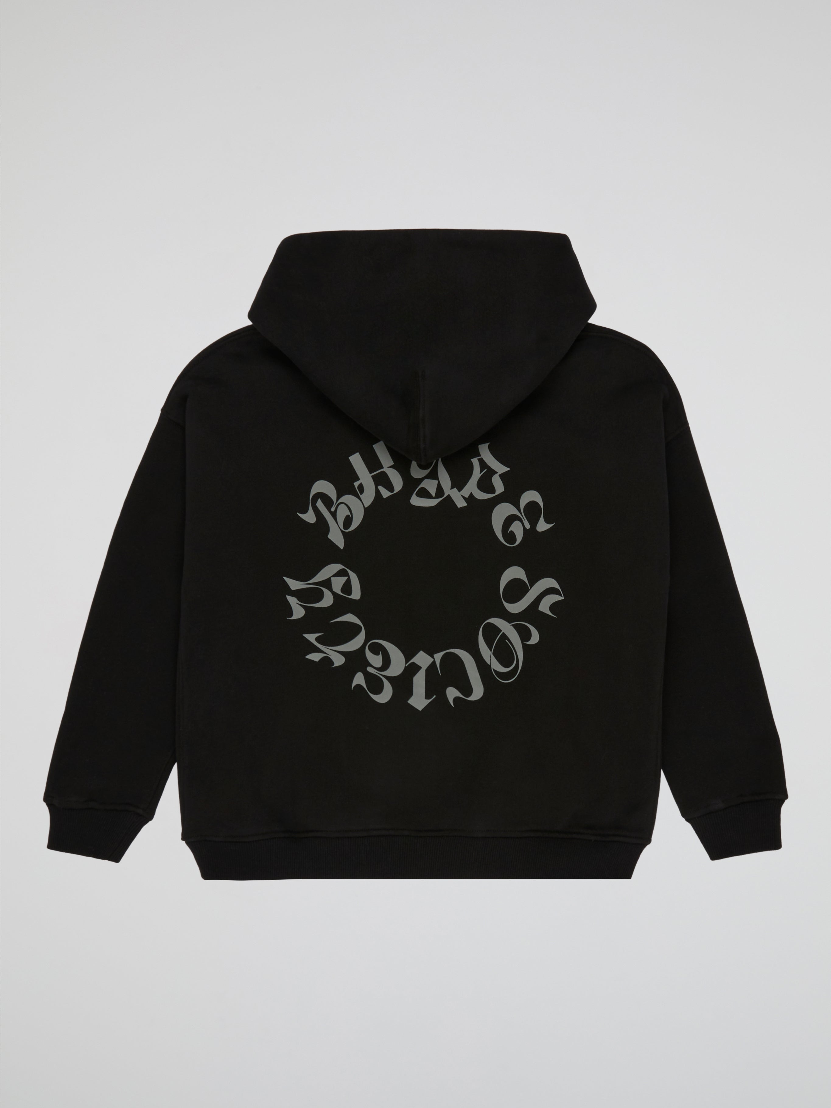 BHYPE SOCIETY CIRCLE LOGO BLACK HOODIE - KIDS