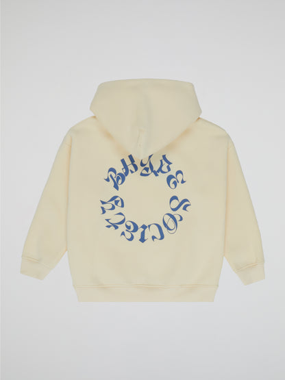 BHYPE SOCIETY CIRCLE LOGO CREAM HOODIE - KIDS