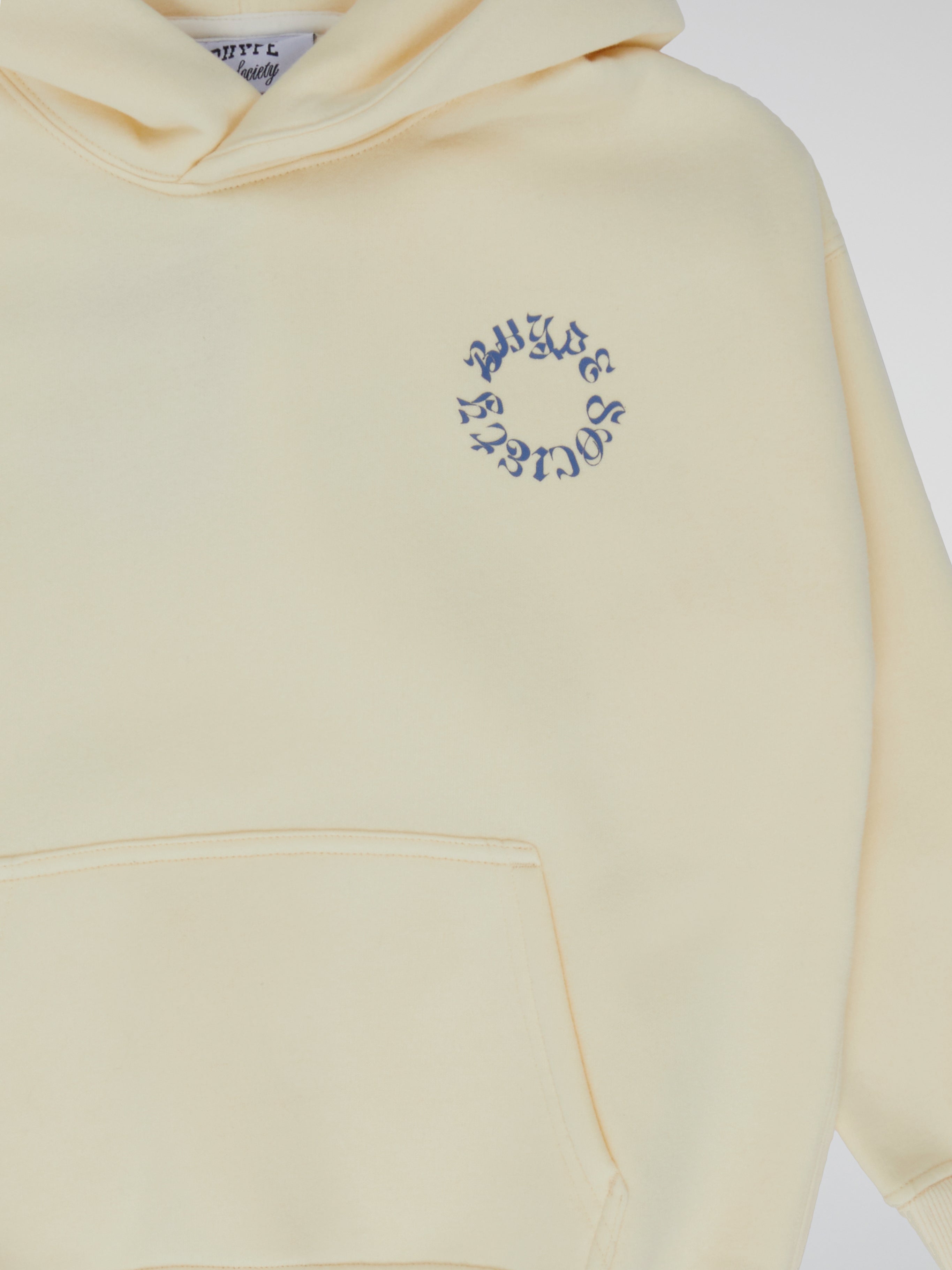 BHYPE SOCIETY CIRCLE LOGO CREAM HOODIE - KIDS