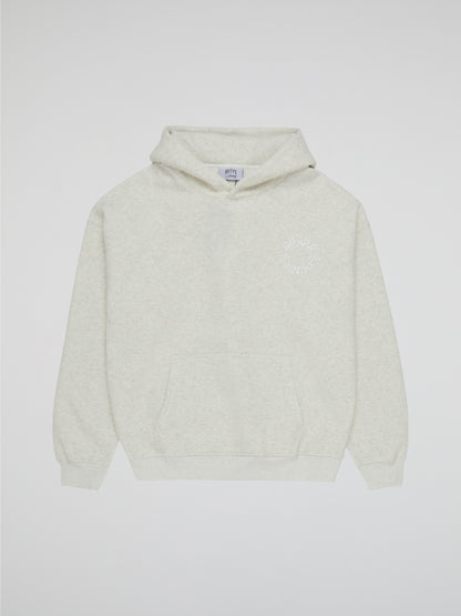 BHYPE SOCIETY CIRCLE LOGO LIGHT GREY HOODIE