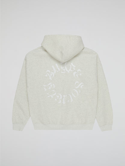 BHYPE SOCIETY CIRCLE LOGO LIGHT GREY HOODIE